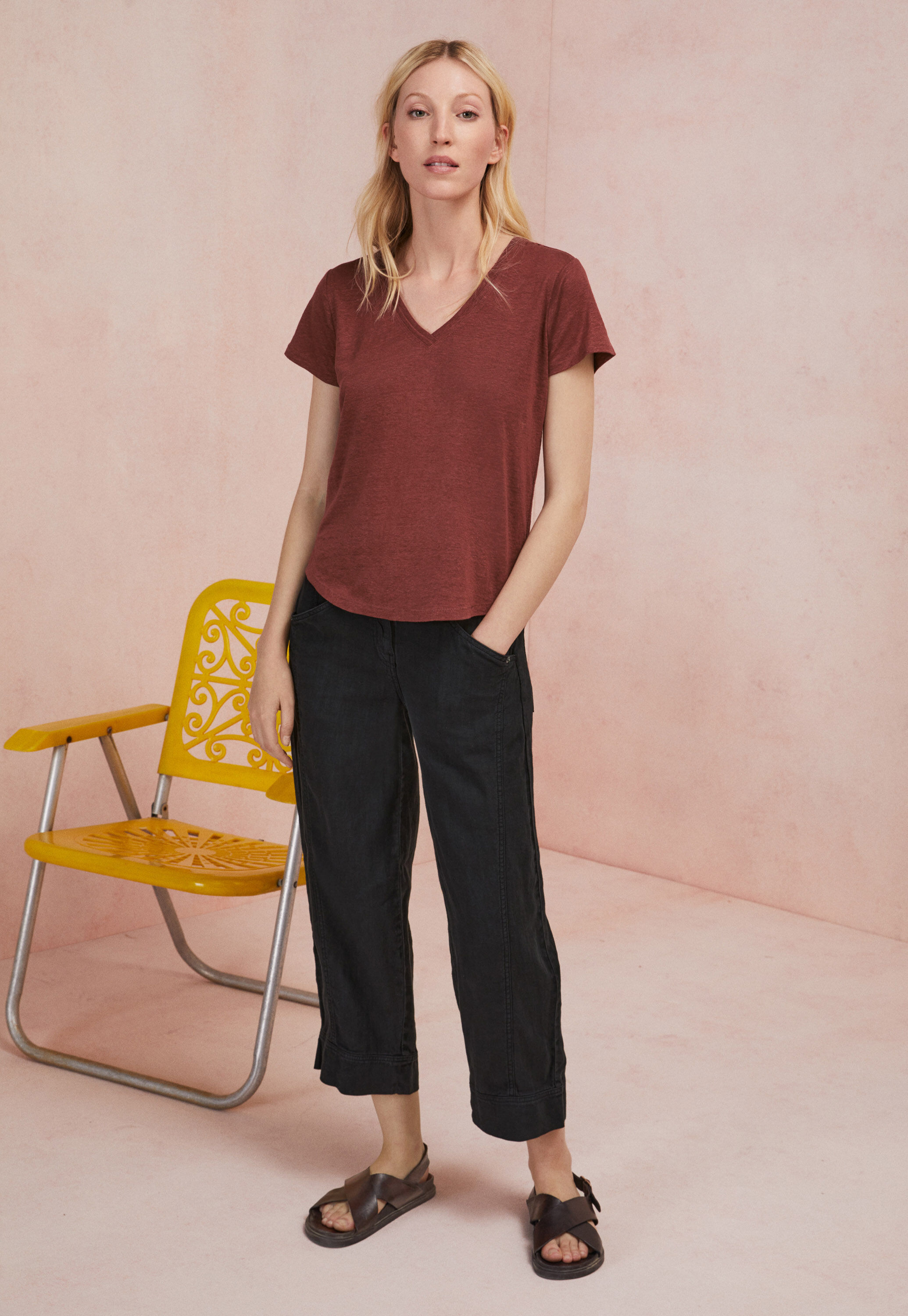 V-neck top