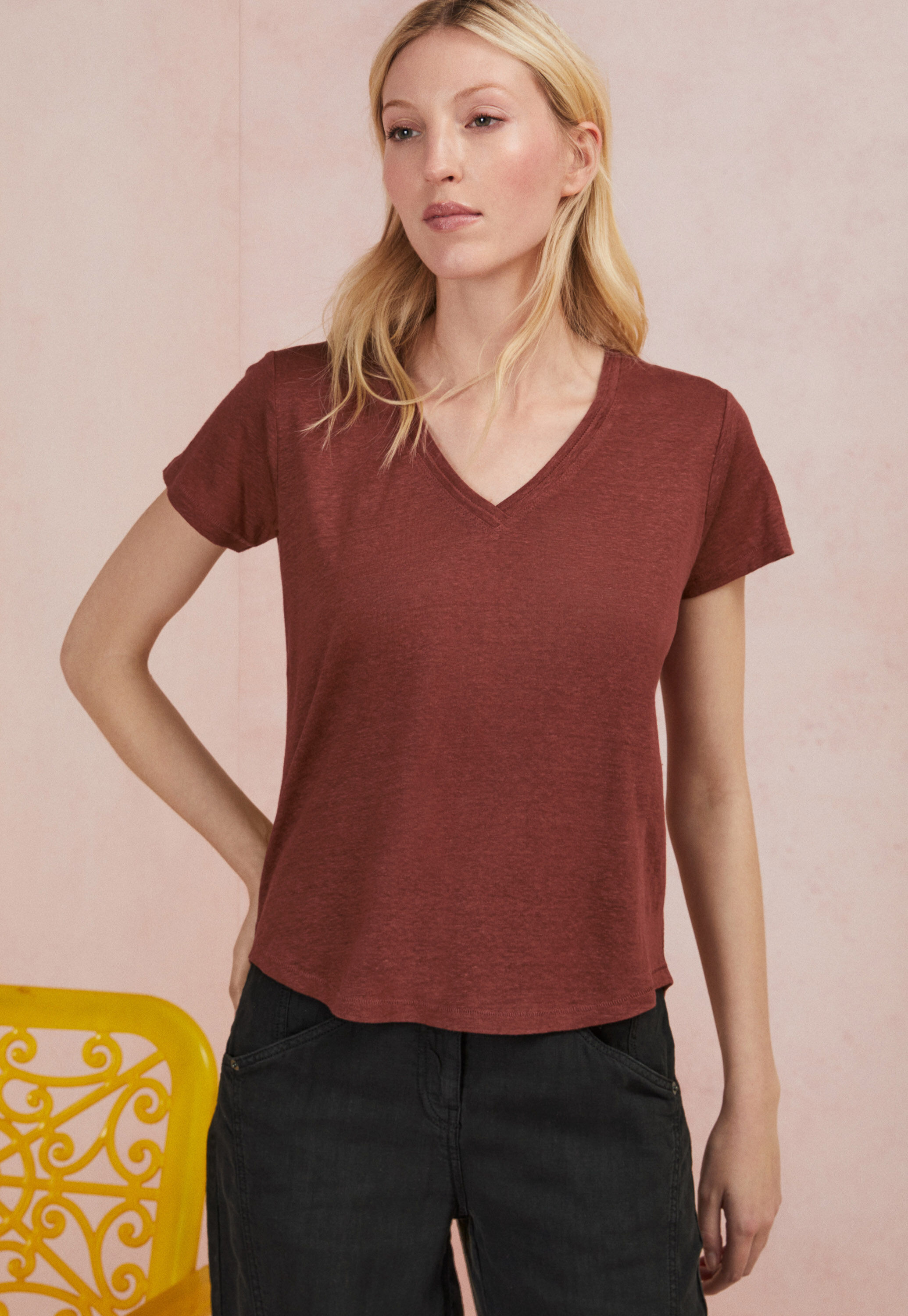 V-neck top