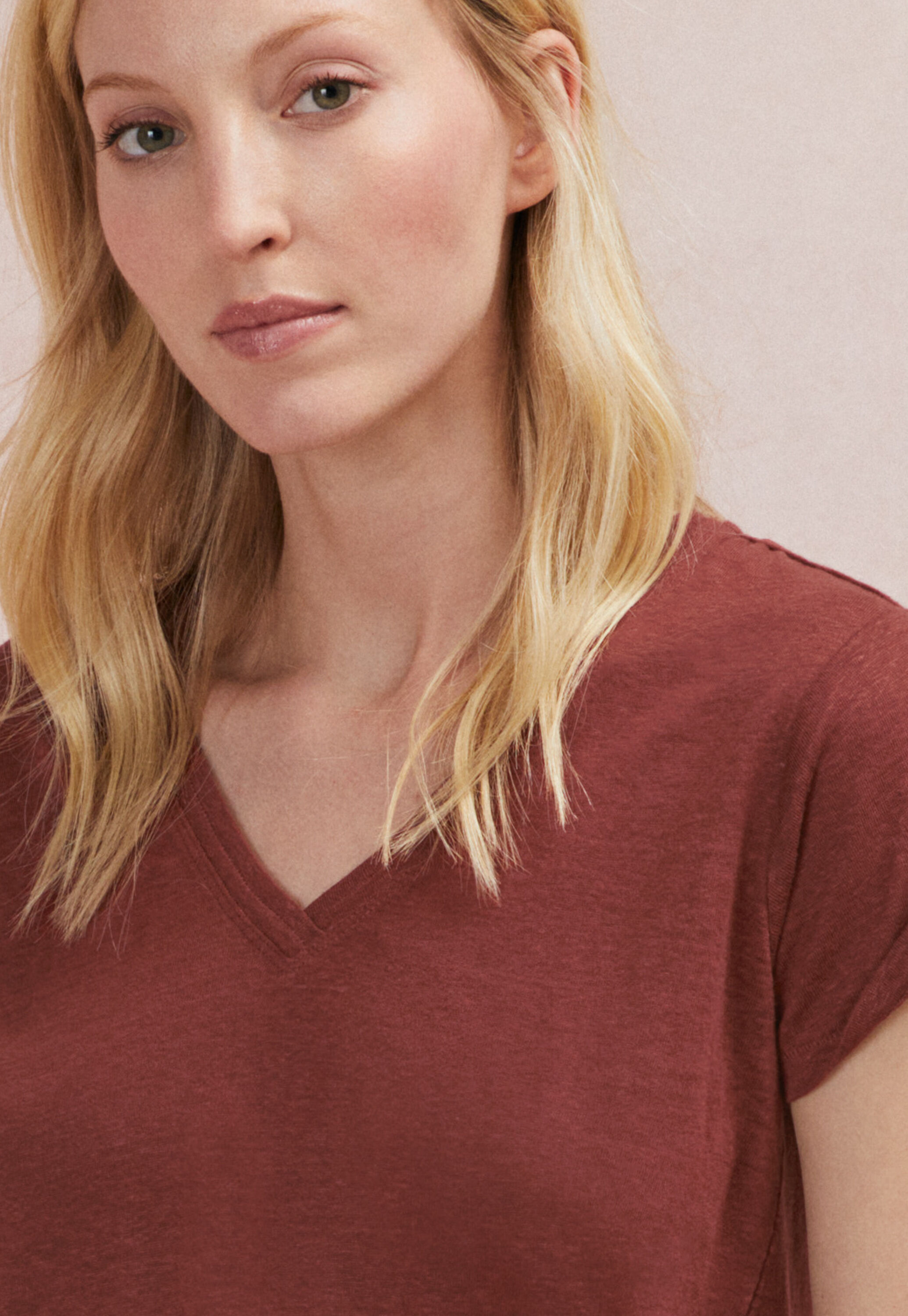 V-neck top