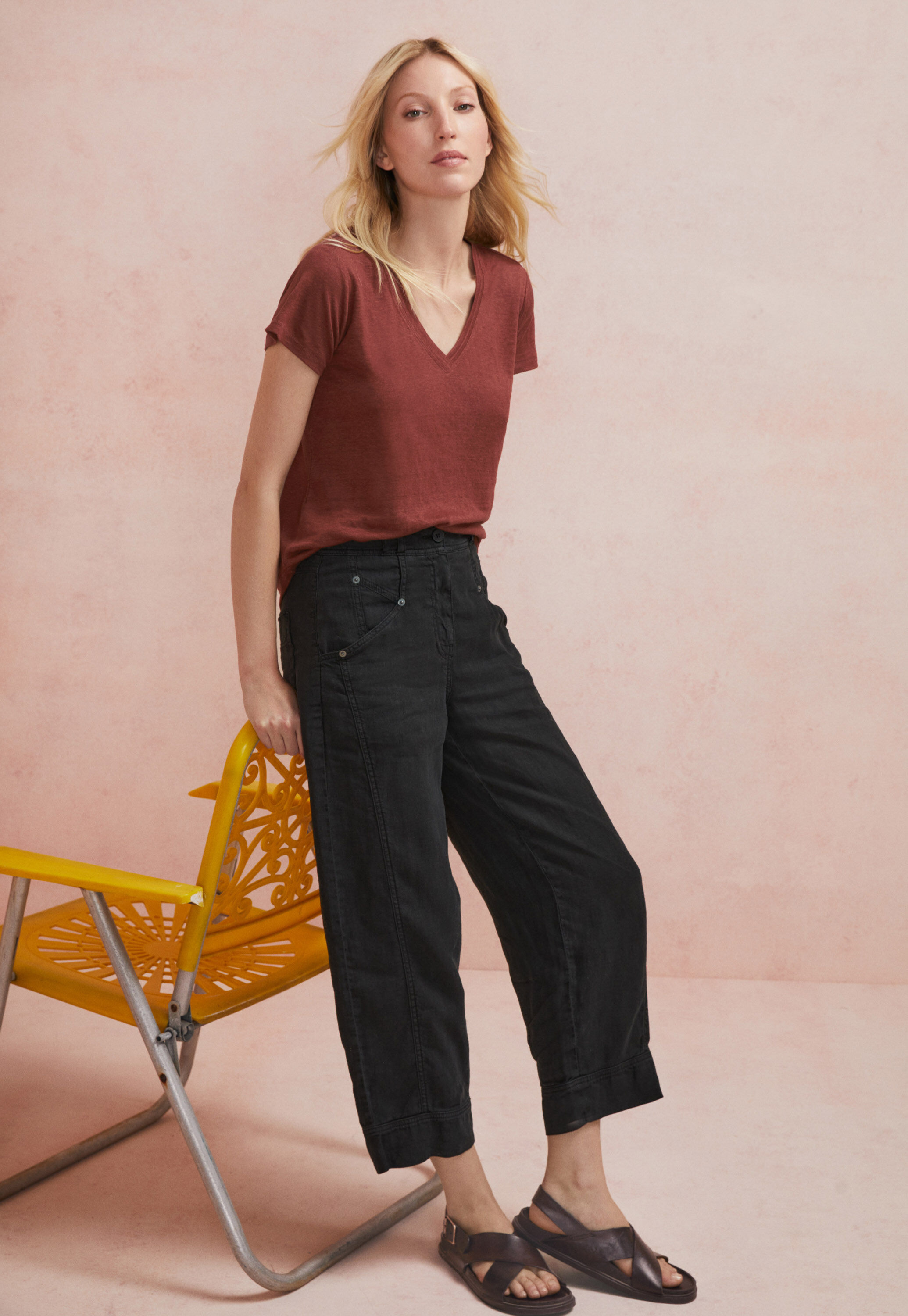 V-neck top