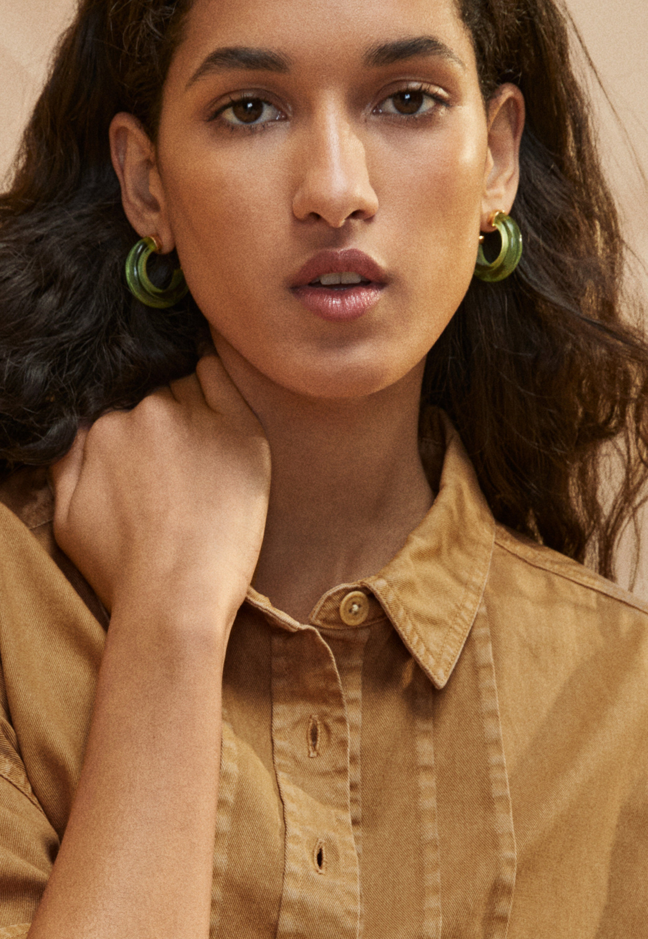 Glass earrings