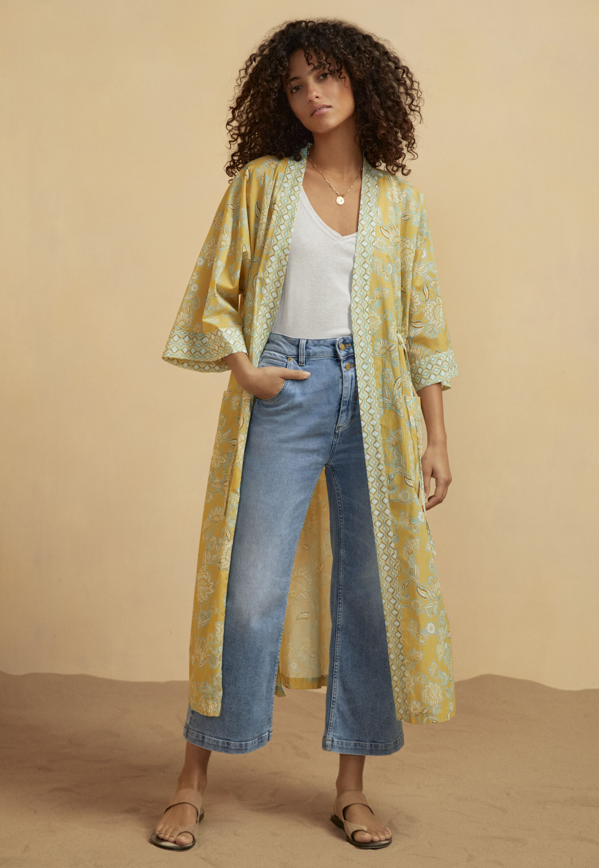 Quilted embroidered jacket