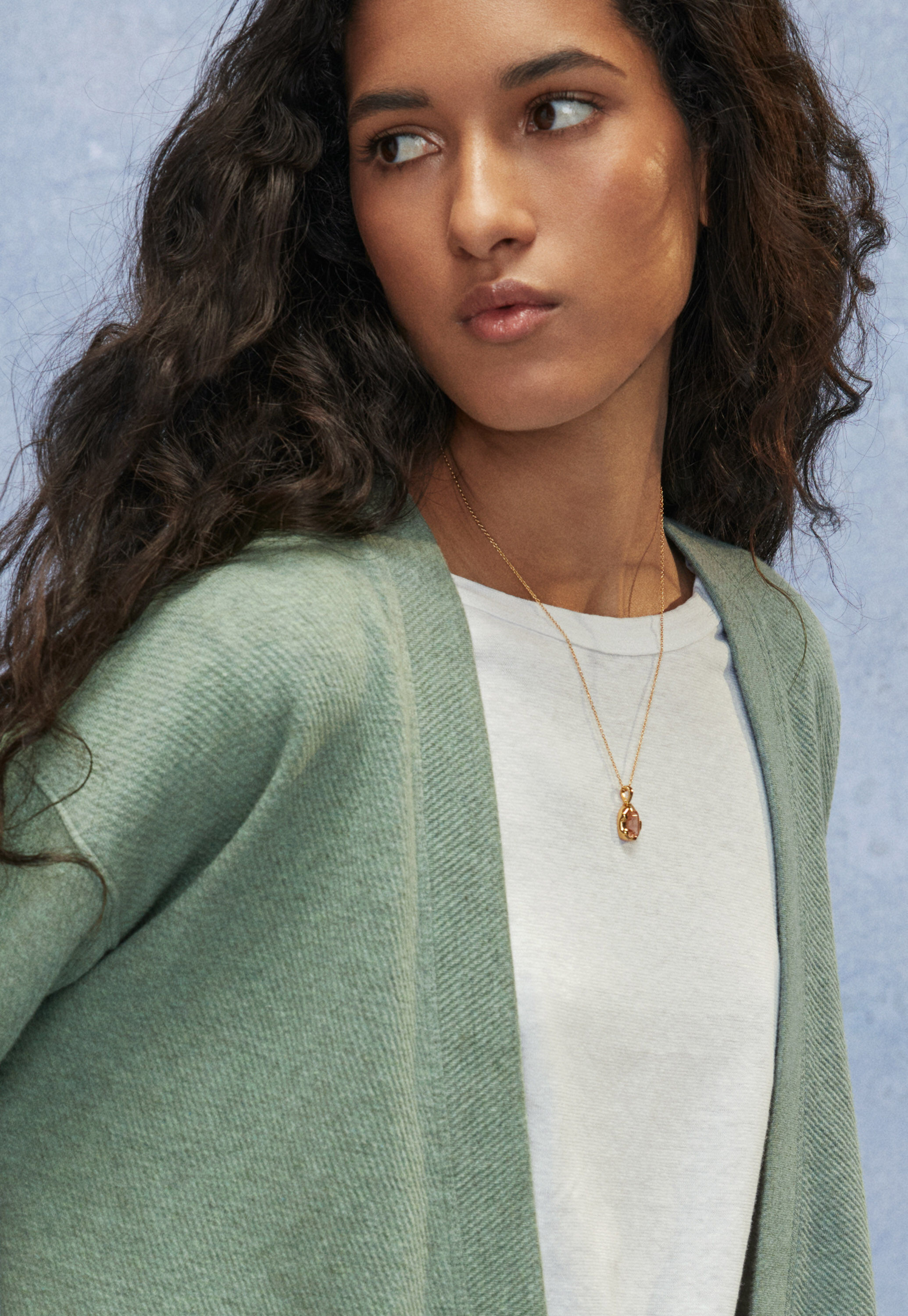 Jersey cardigan