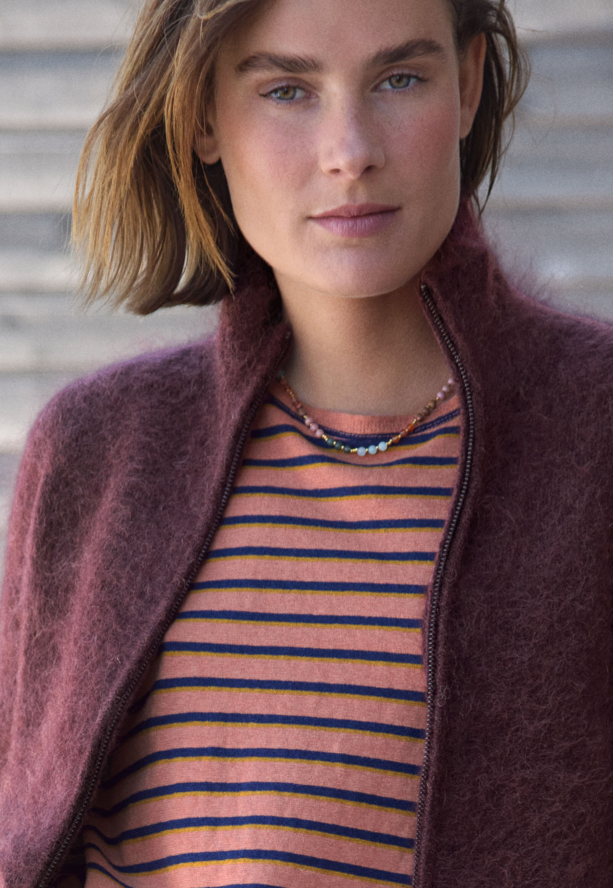 Zip-up sweater