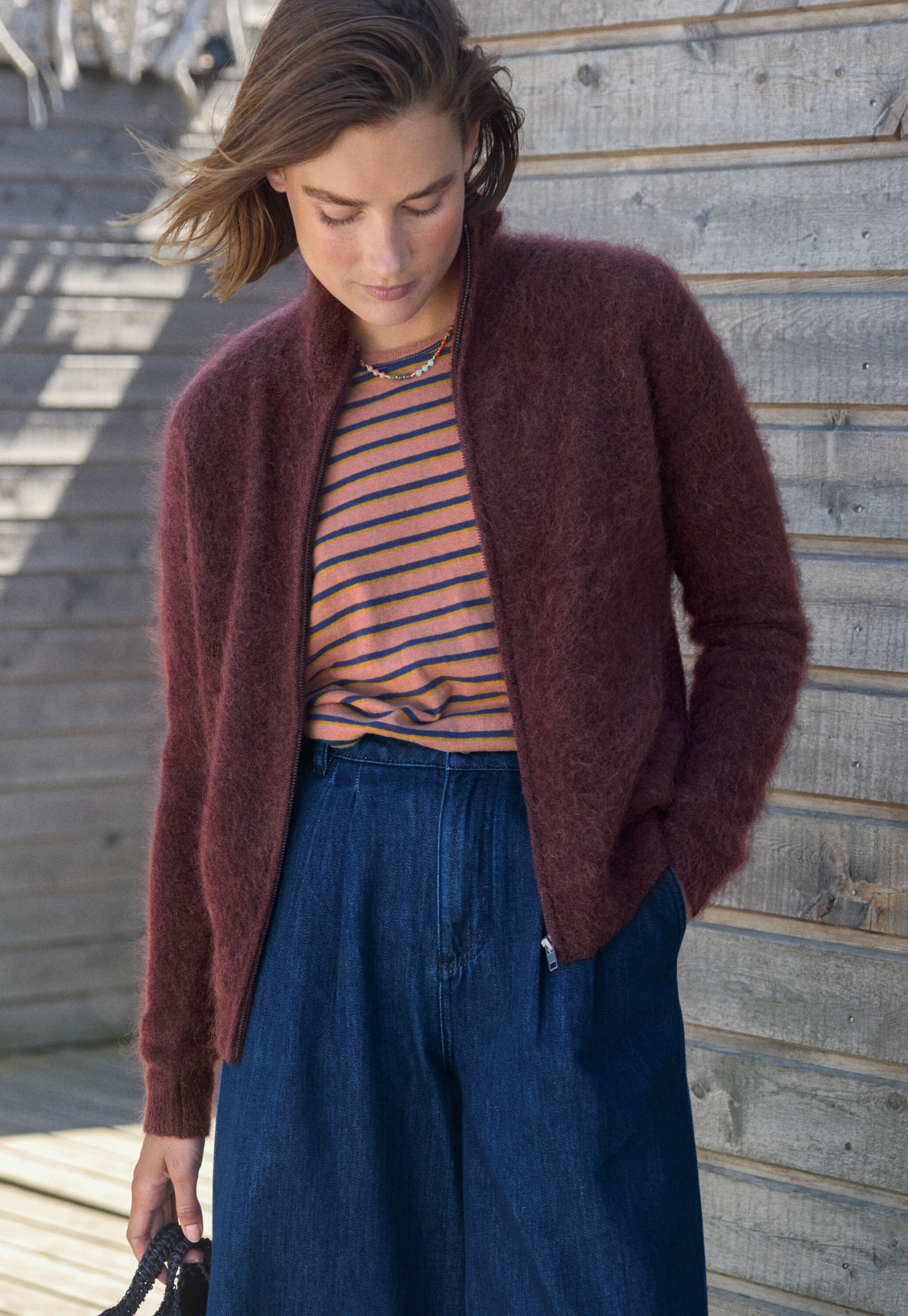Zip-up sweater
