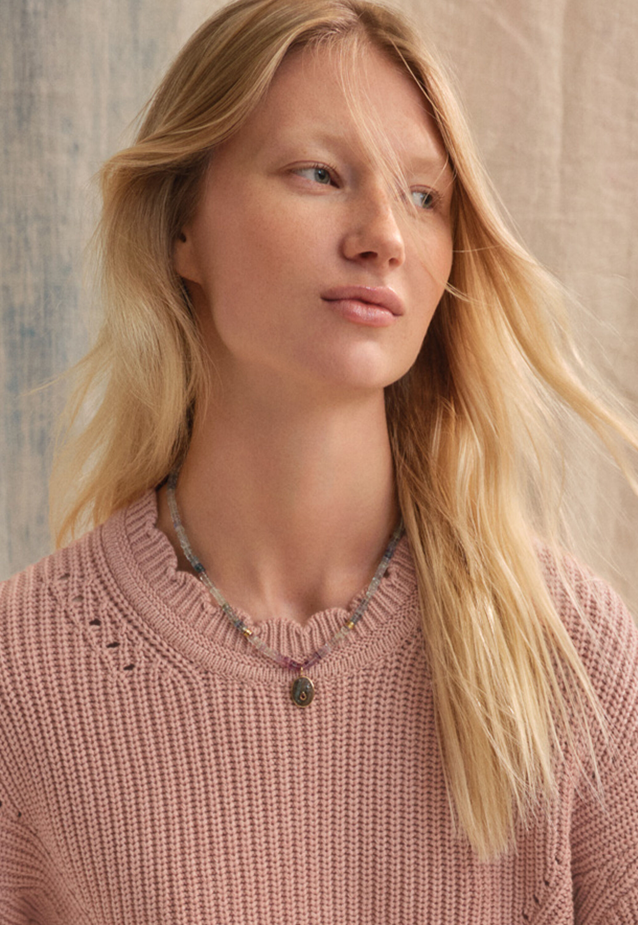 Rib-stitch sweater
