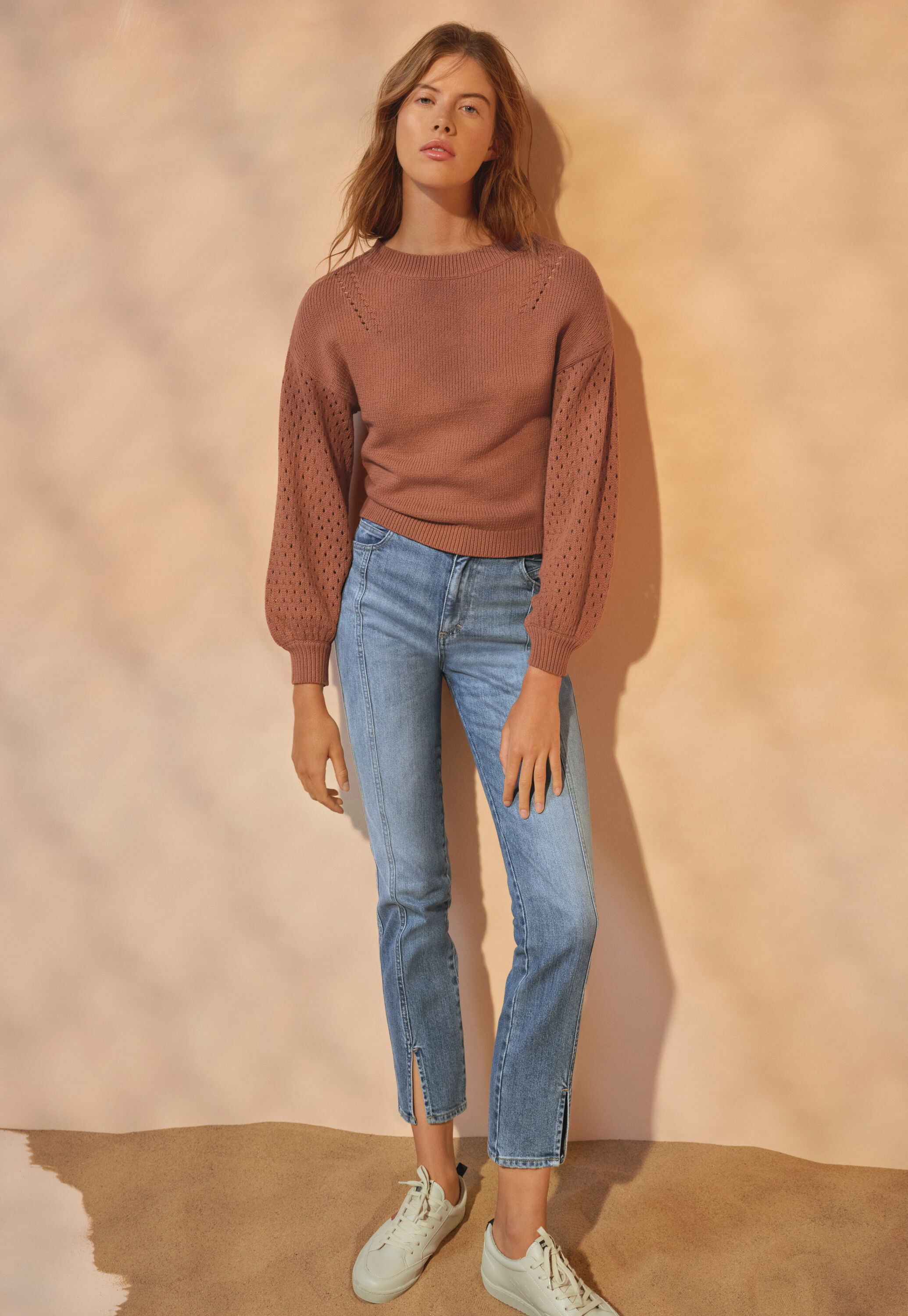 Straight cropped jeans