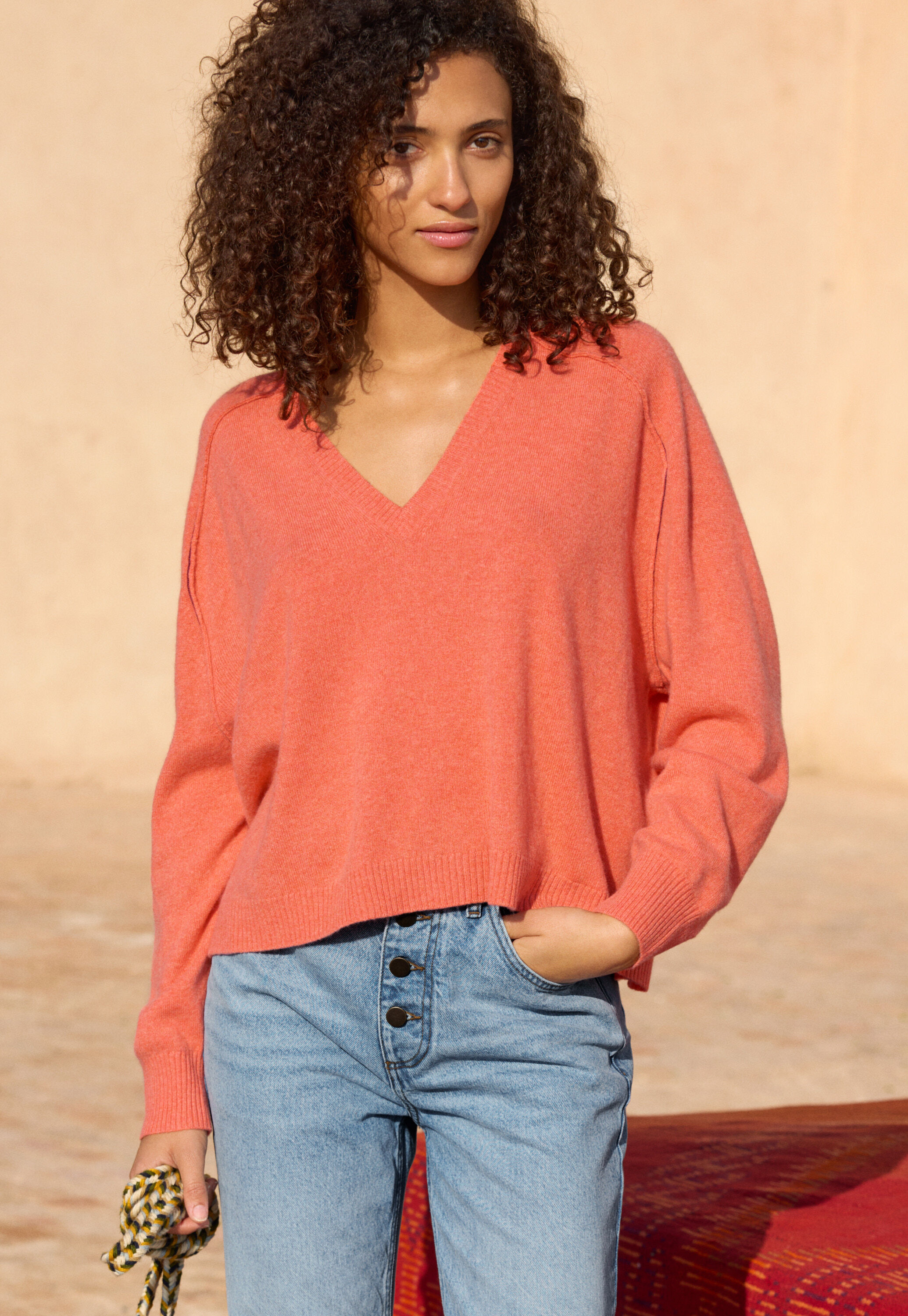 V-neck sweater