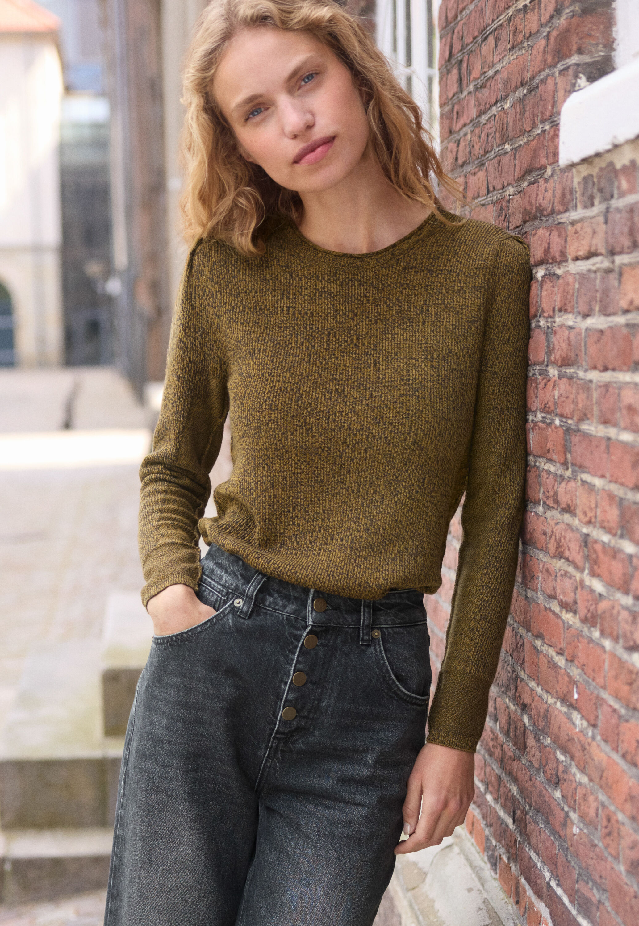 Flecked sweater