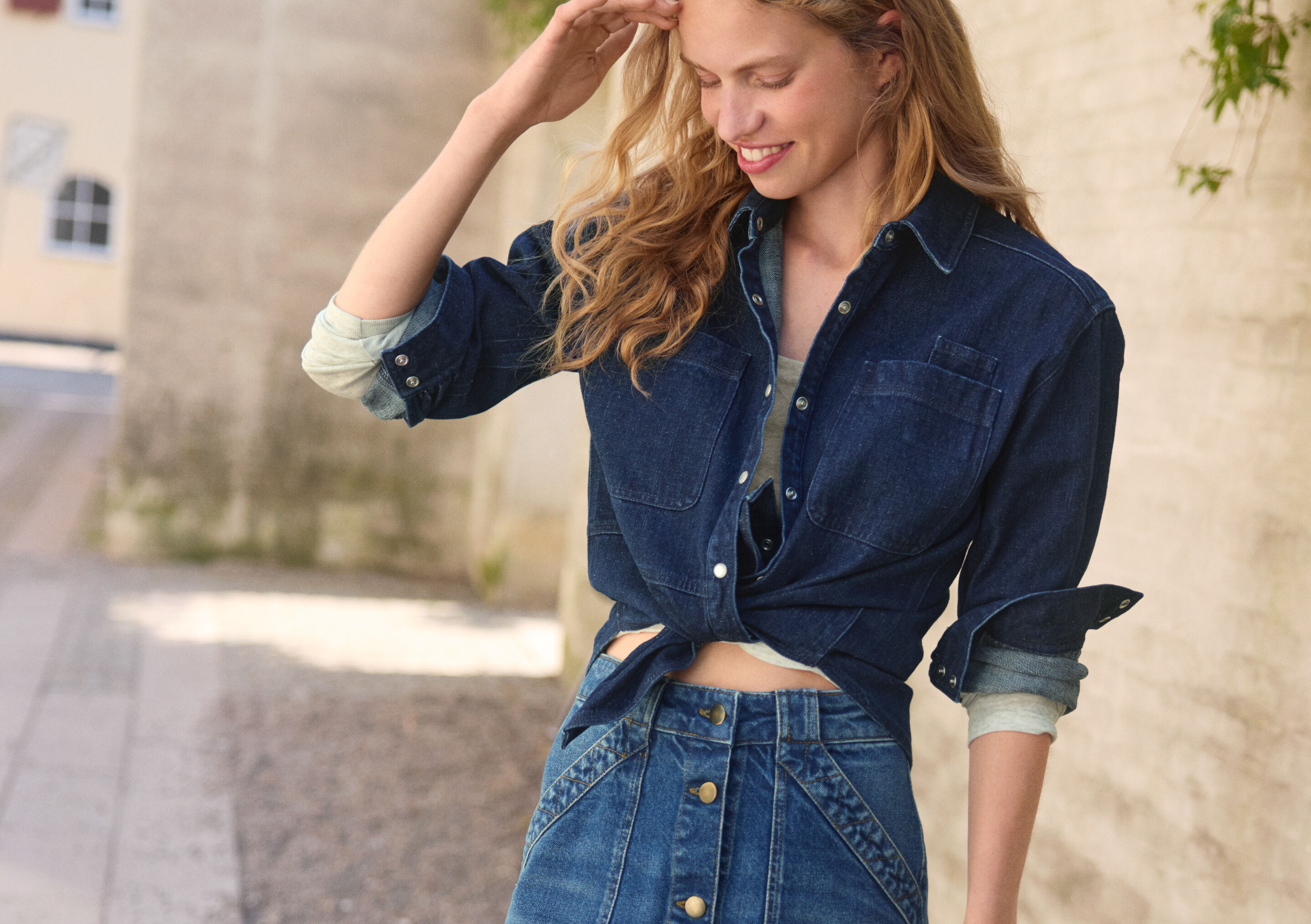 Denim shirt