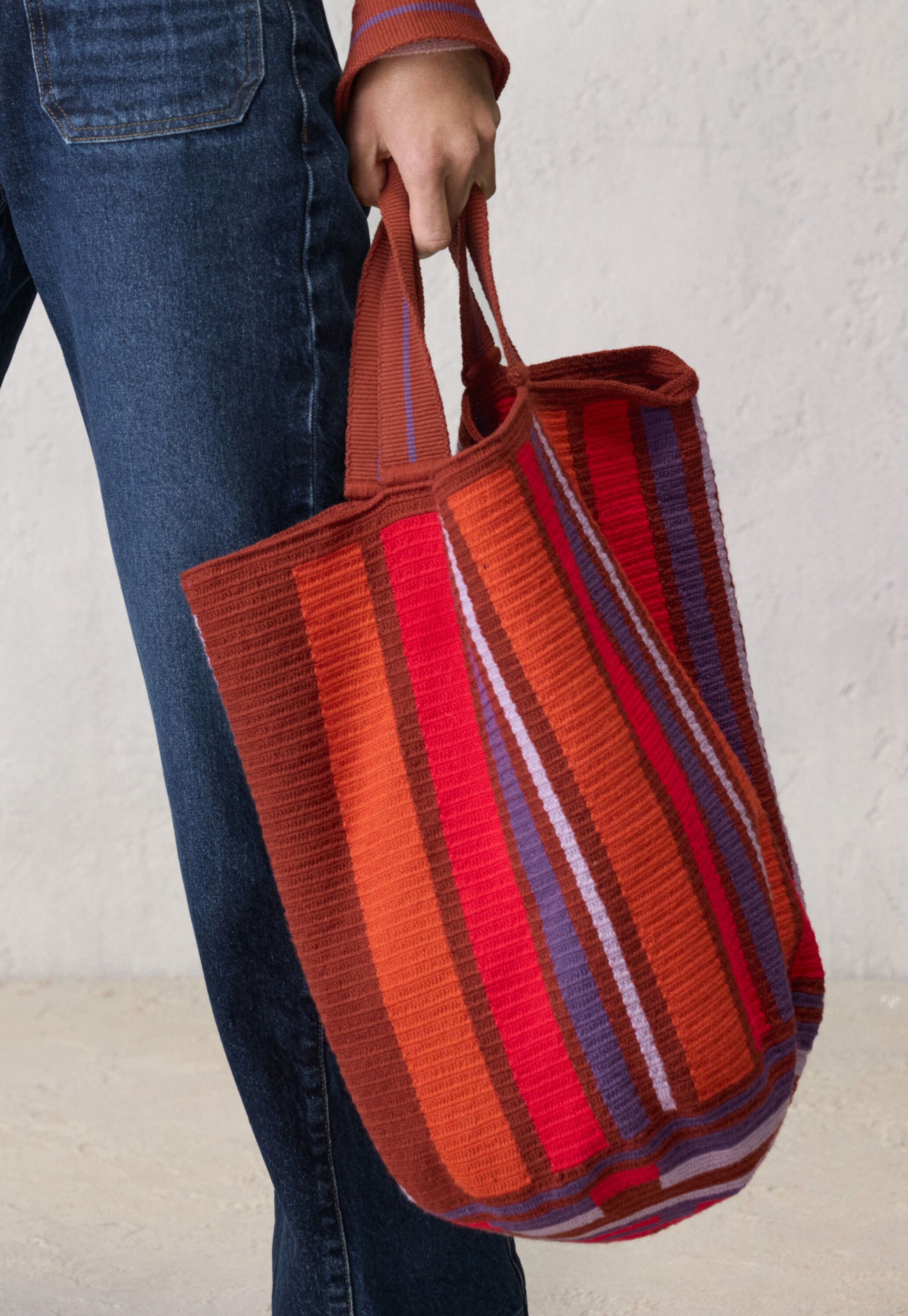 Shopping bag, Terracotta orange, large