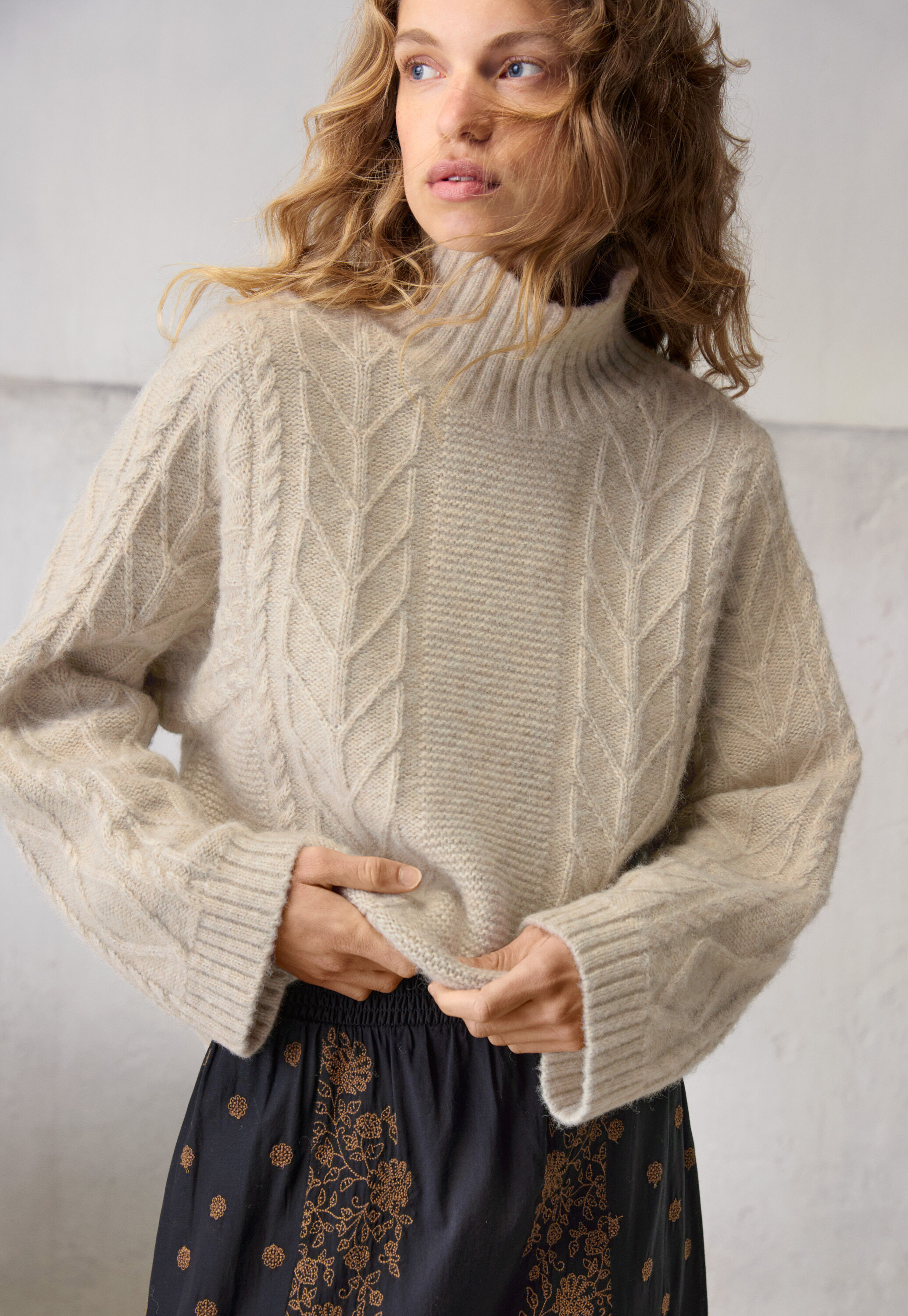 Embroidered skirt