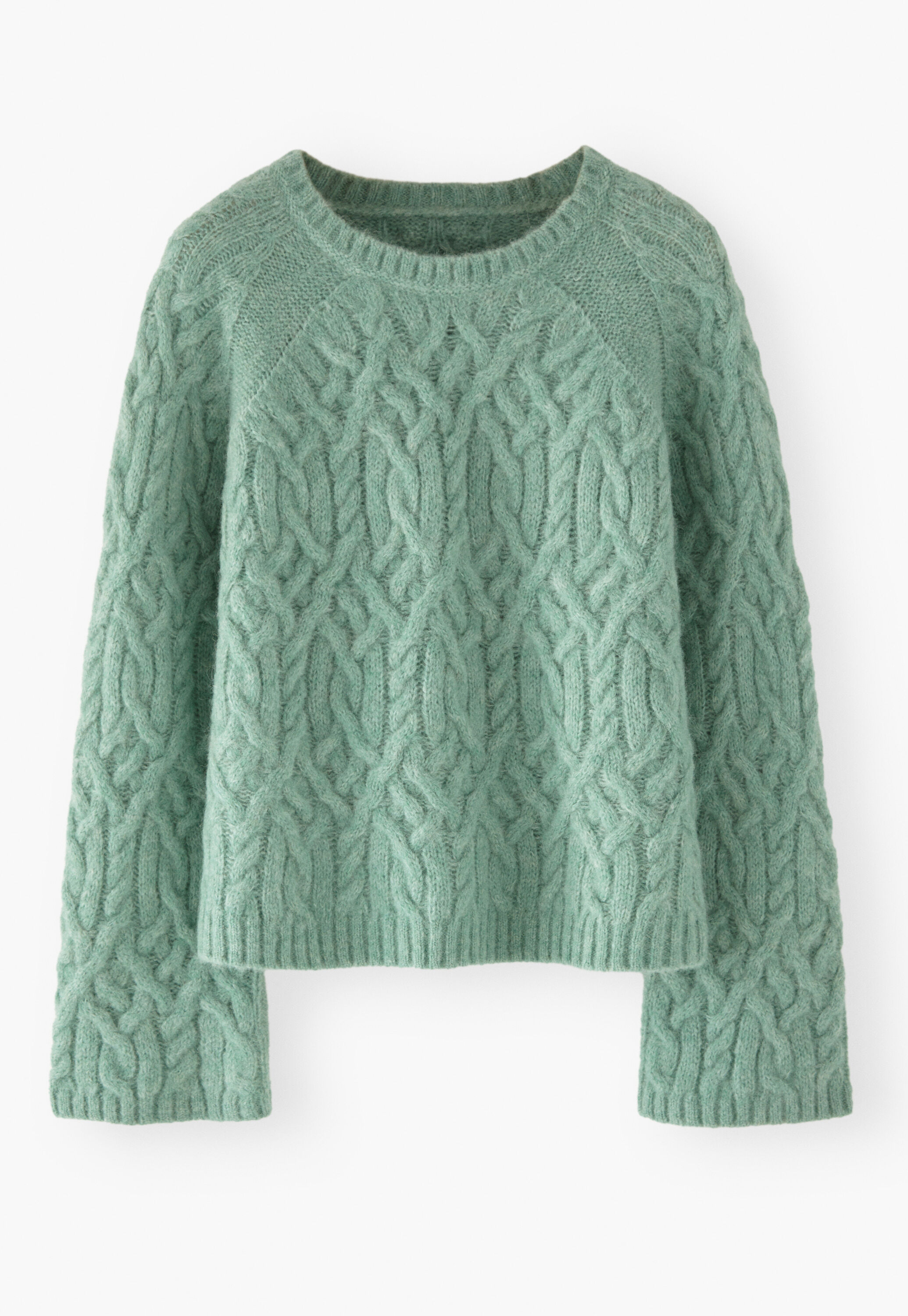 Cable-stitch sweater
