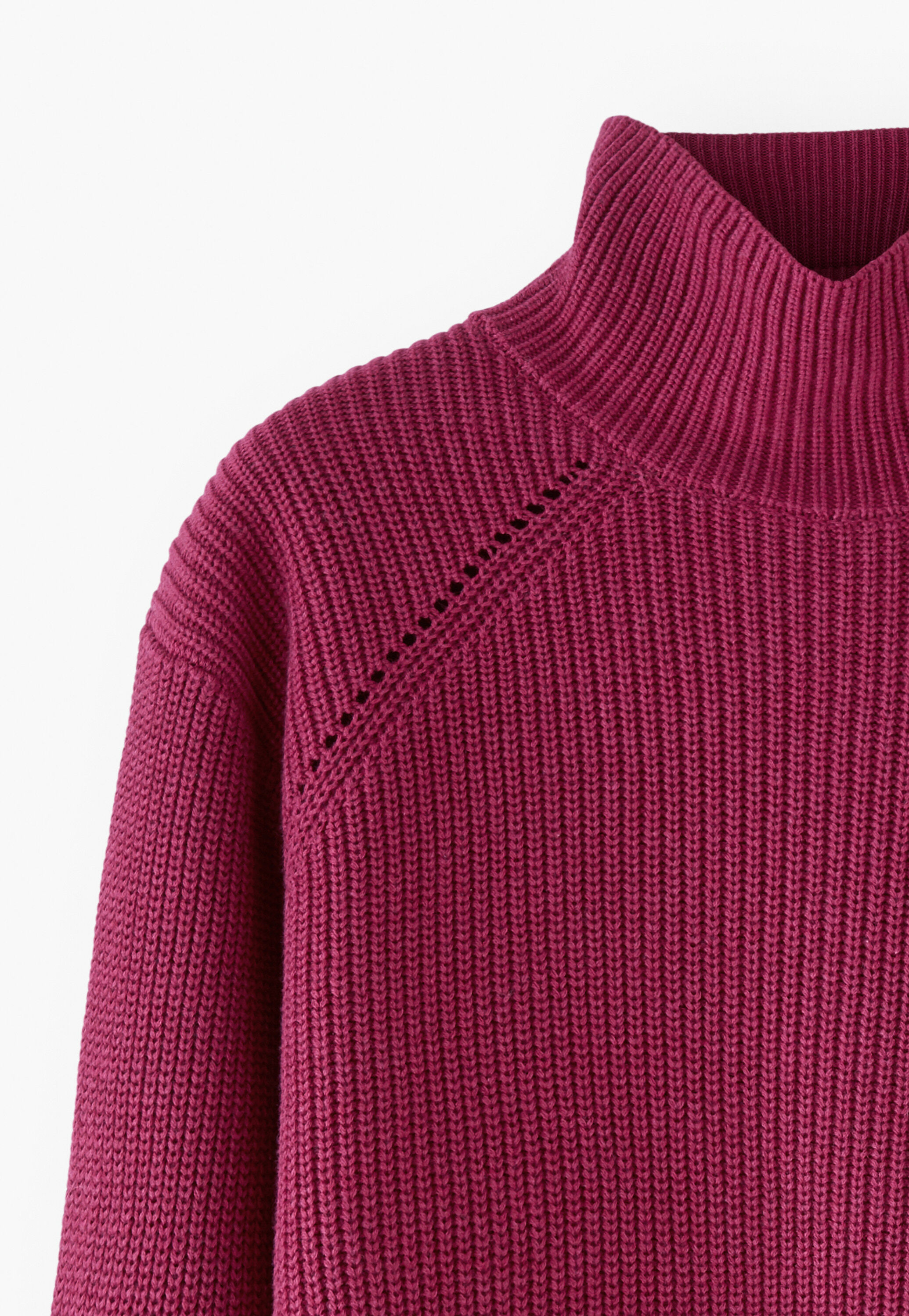 Ribbed roll-neck sweater