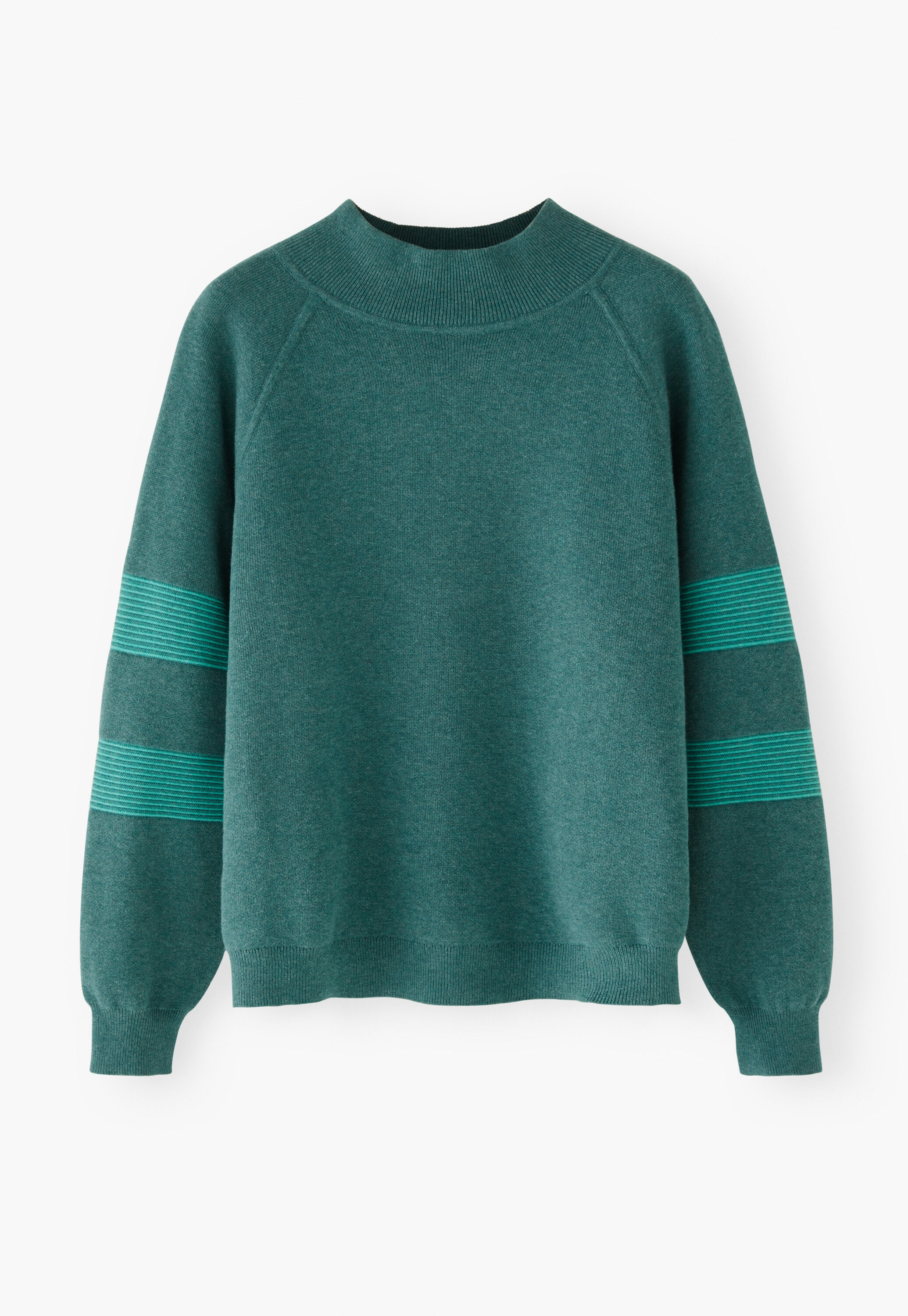 Raglan sweater, Dark teal, large