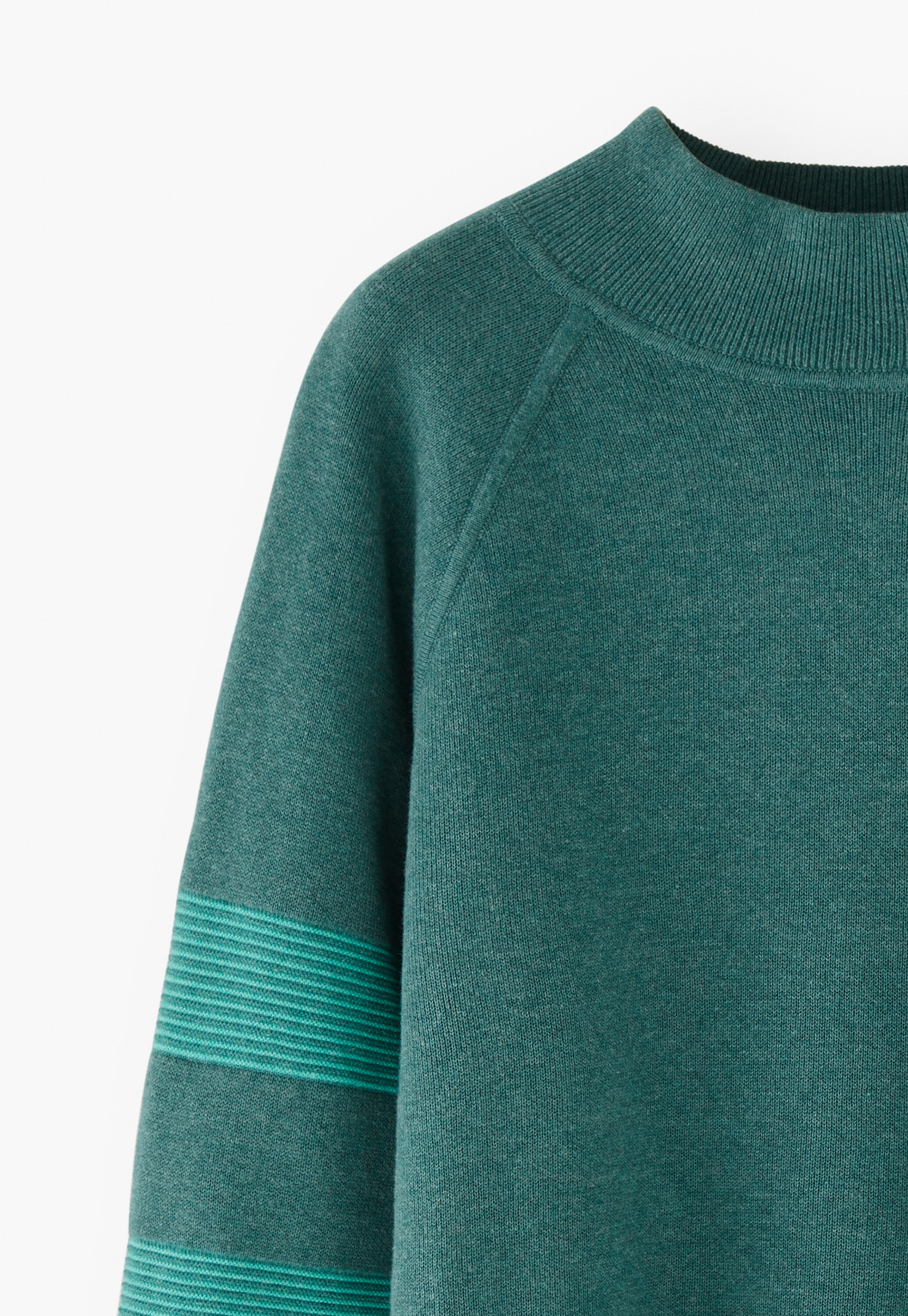 Raglan sweater, Dark teal, large