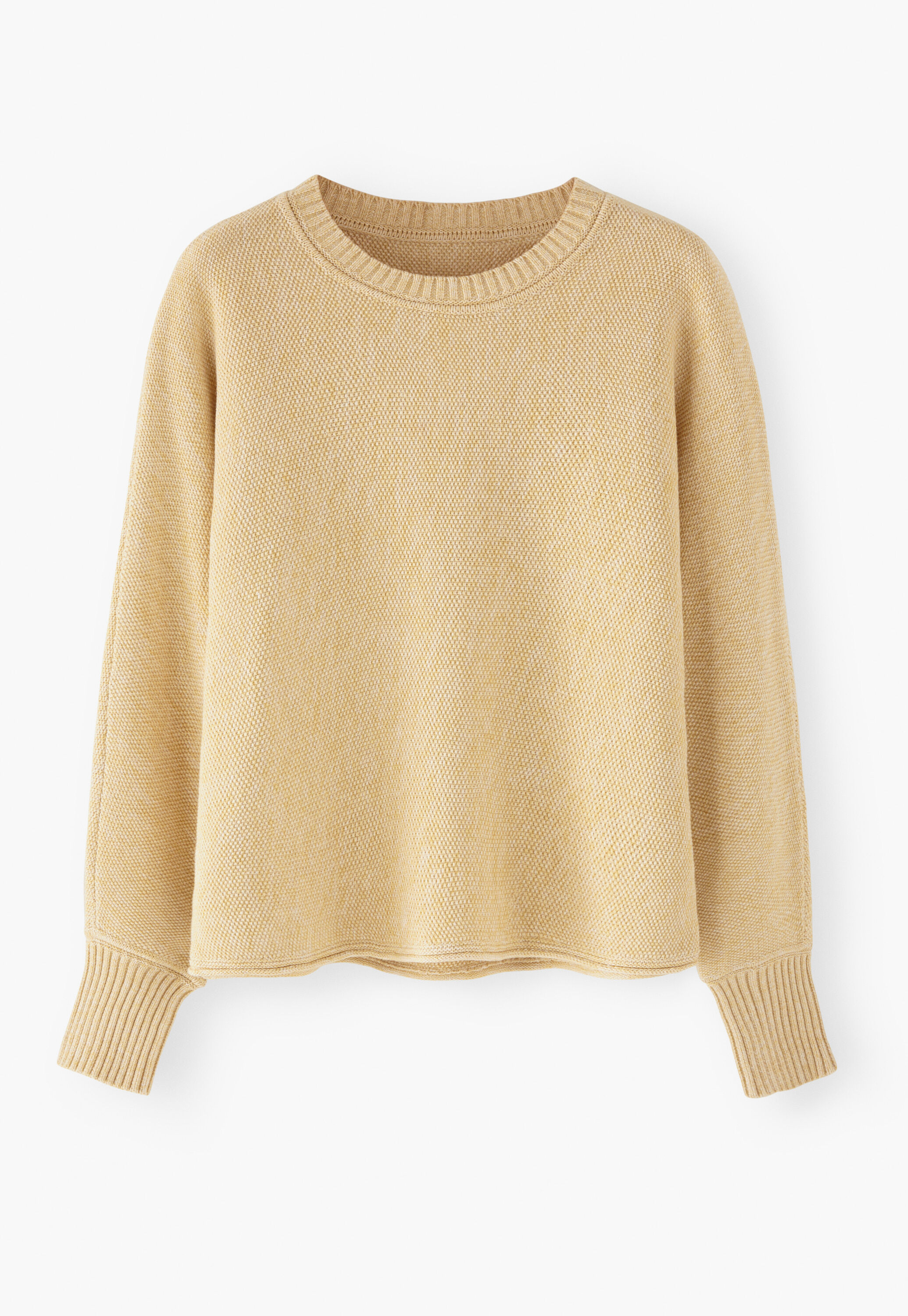 Moss-stitch sweater