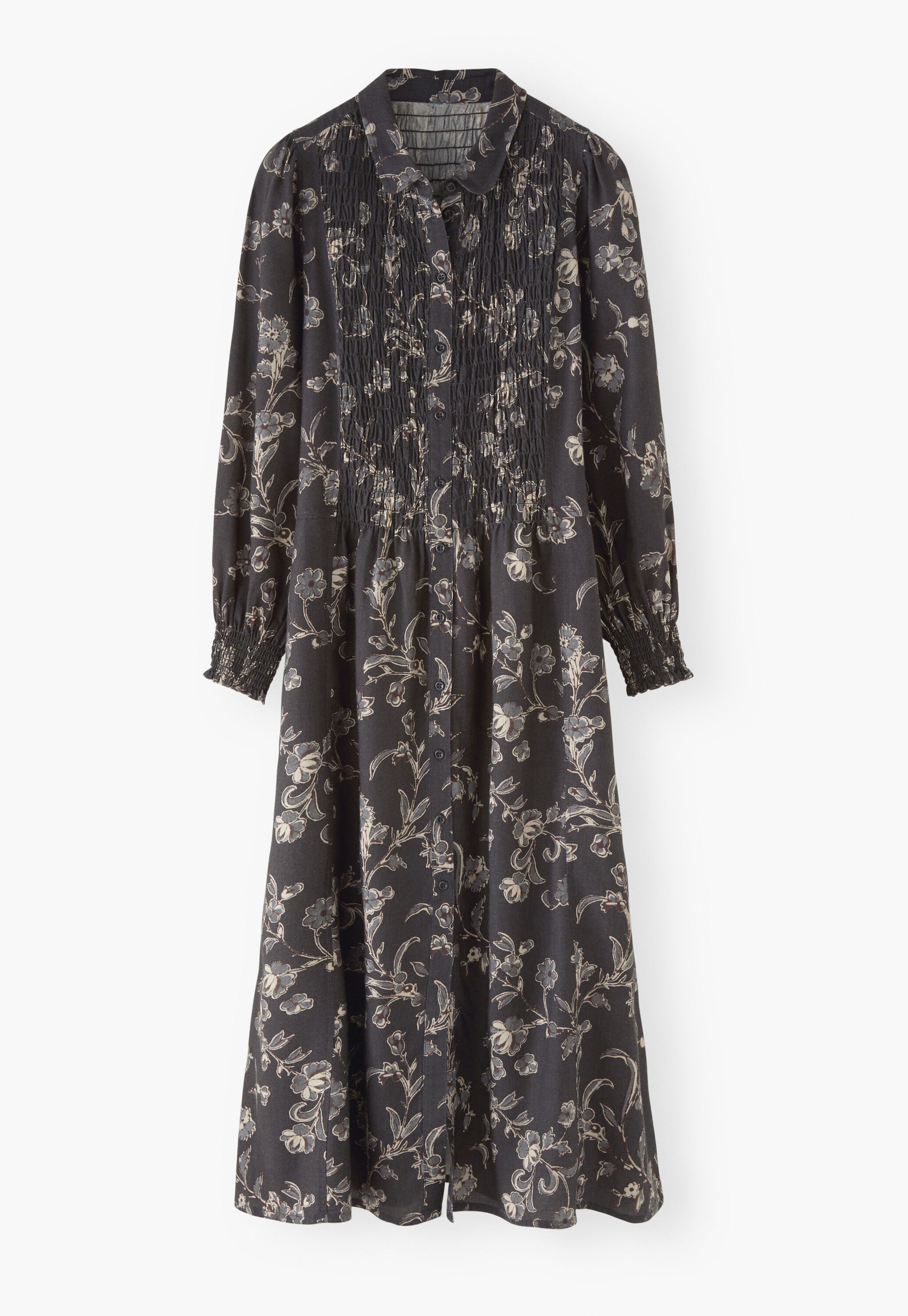 Printed dress, Monochrome, large