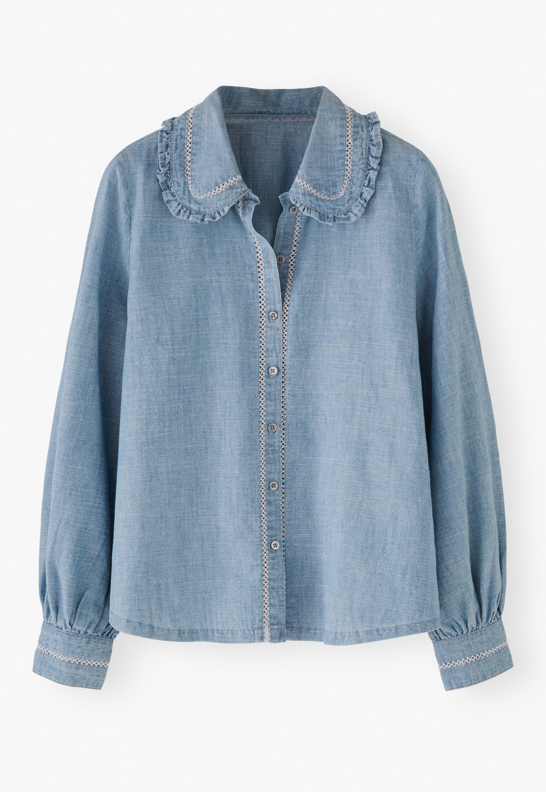 Frill collar blouse