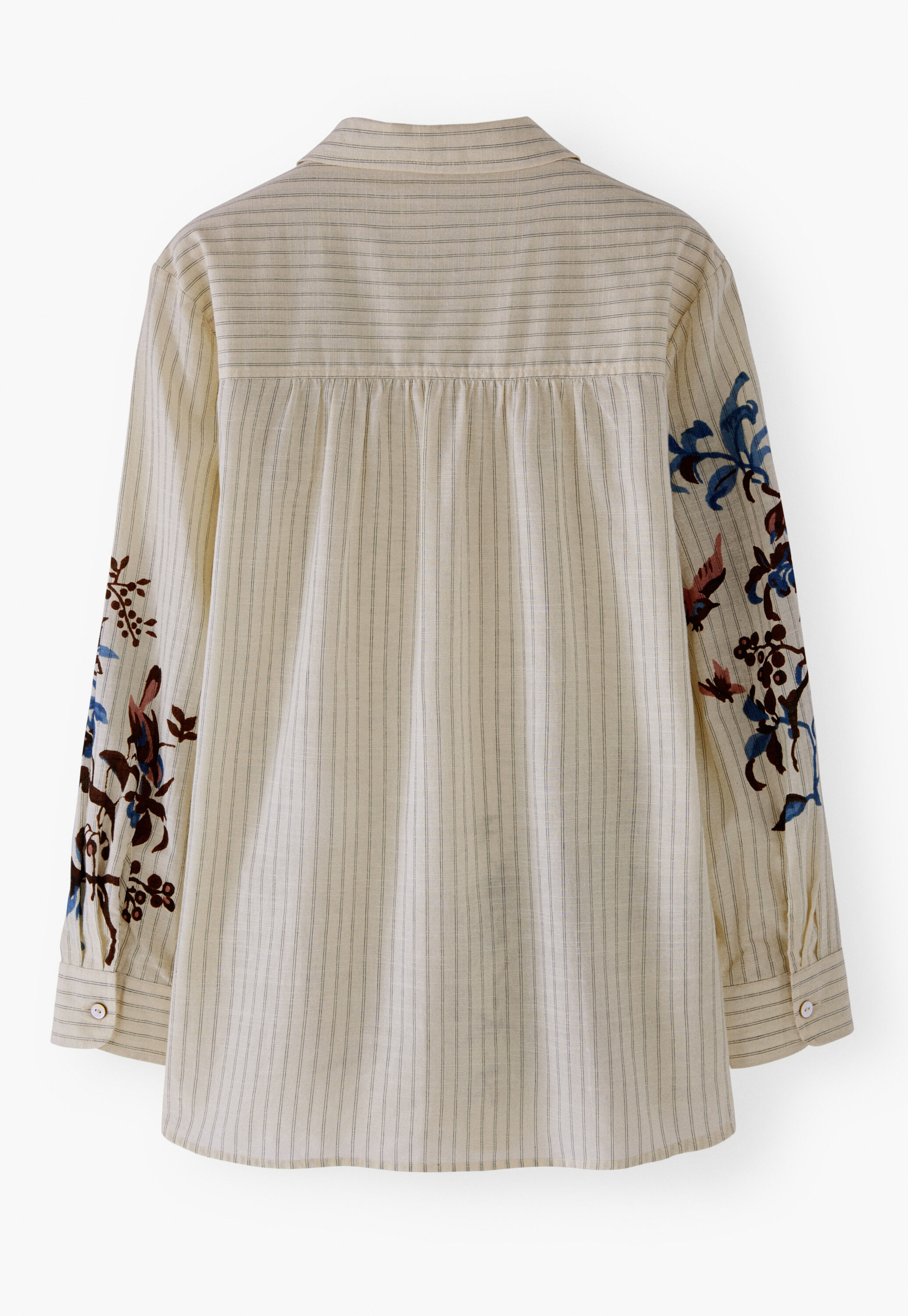 Printed stripe blouse