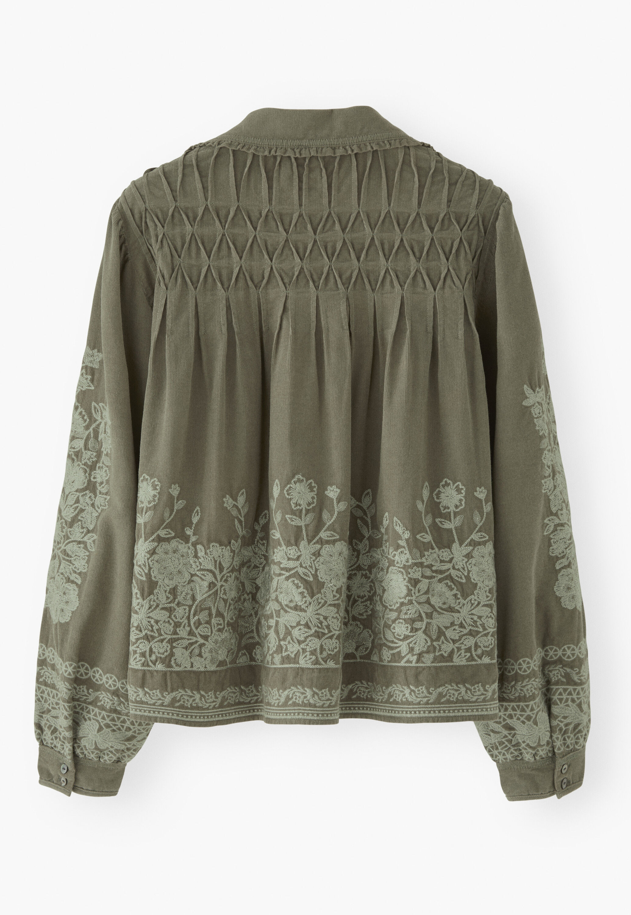 Embroidered cord jacket