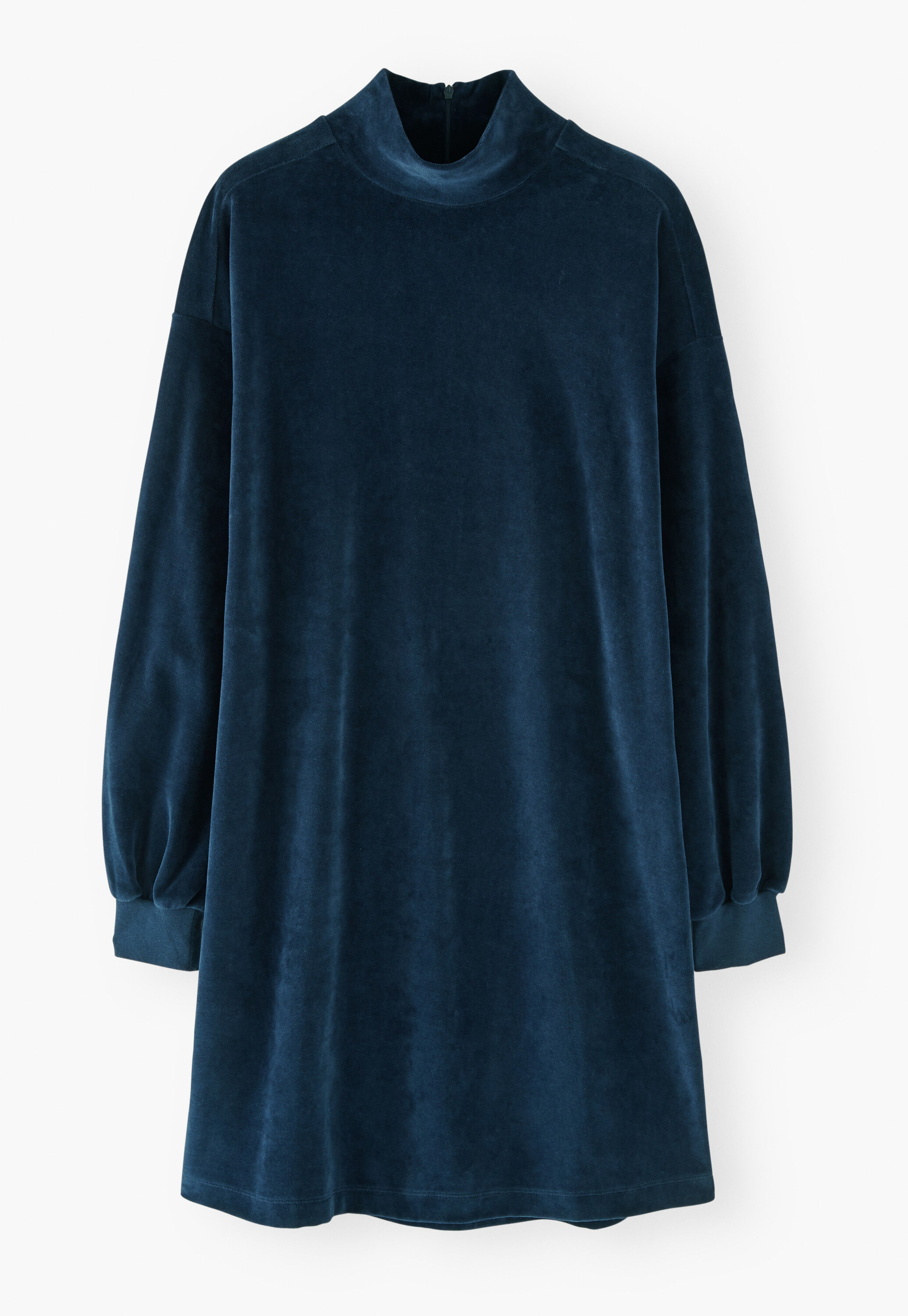 Jersey sweatshirt dress, Indigo, large