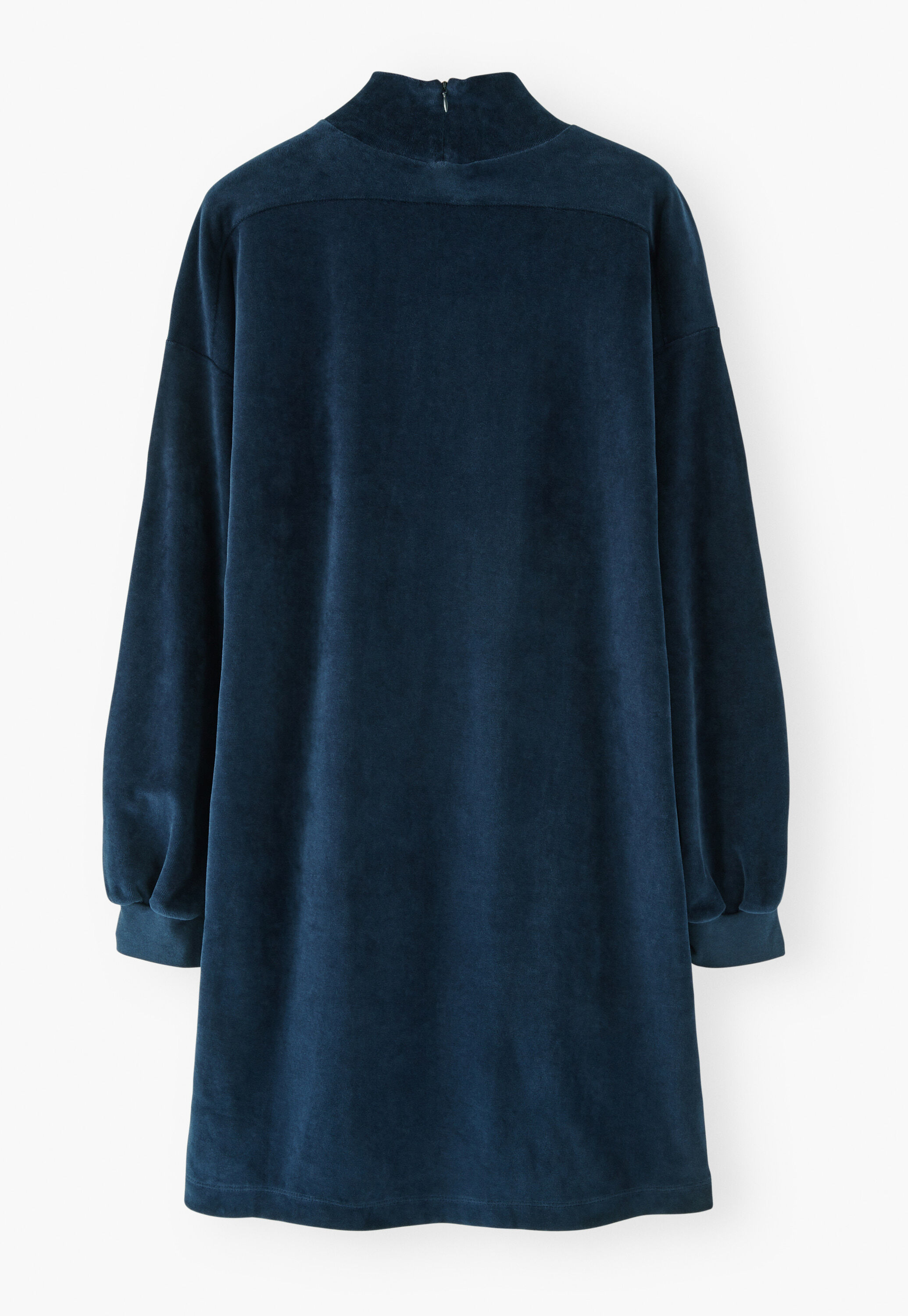 Jersey sweatshirt dress, Indigo, large