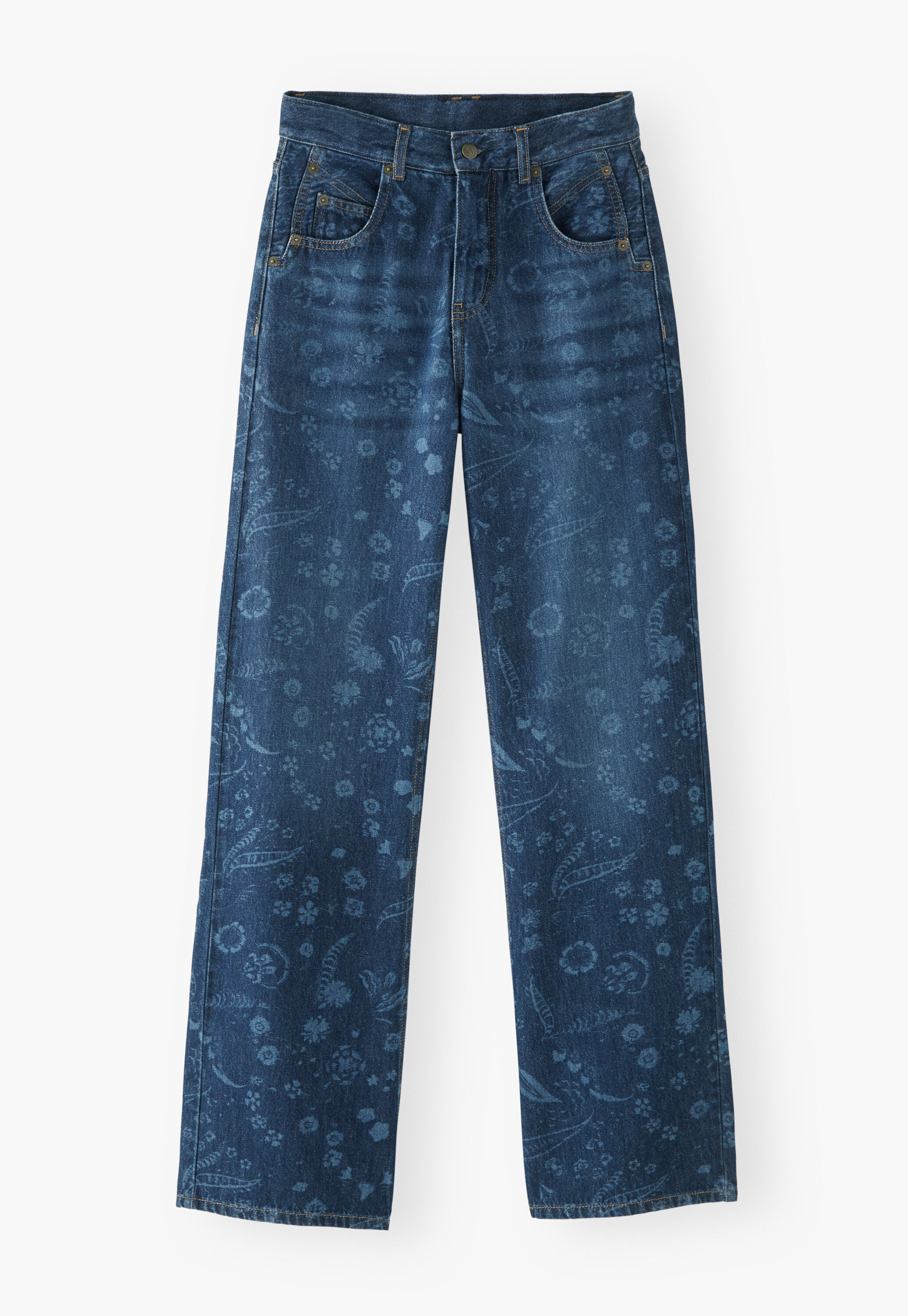 Lasered jeans, Dark ocean, large