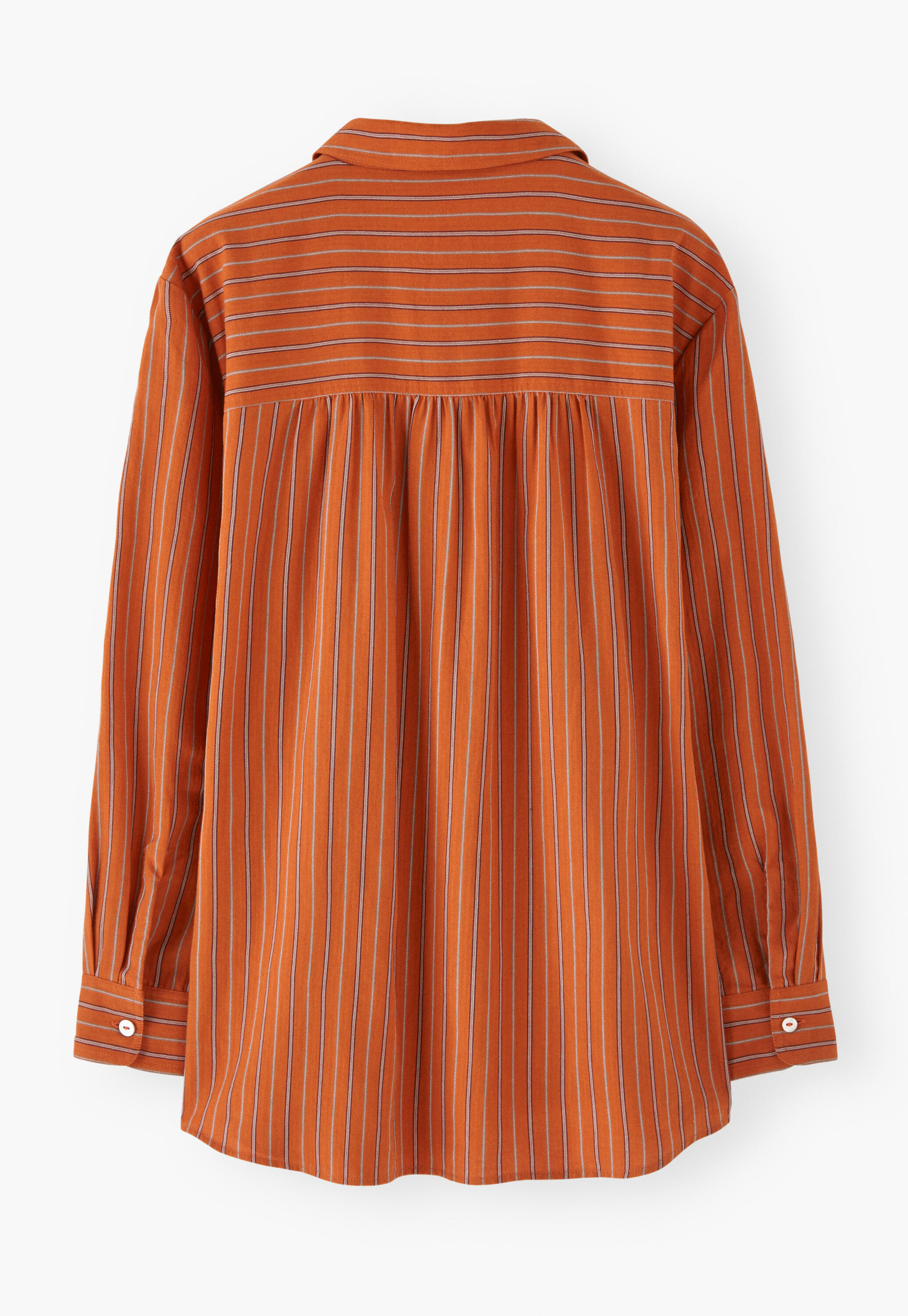 Striped shirt, Burnt orange, large
