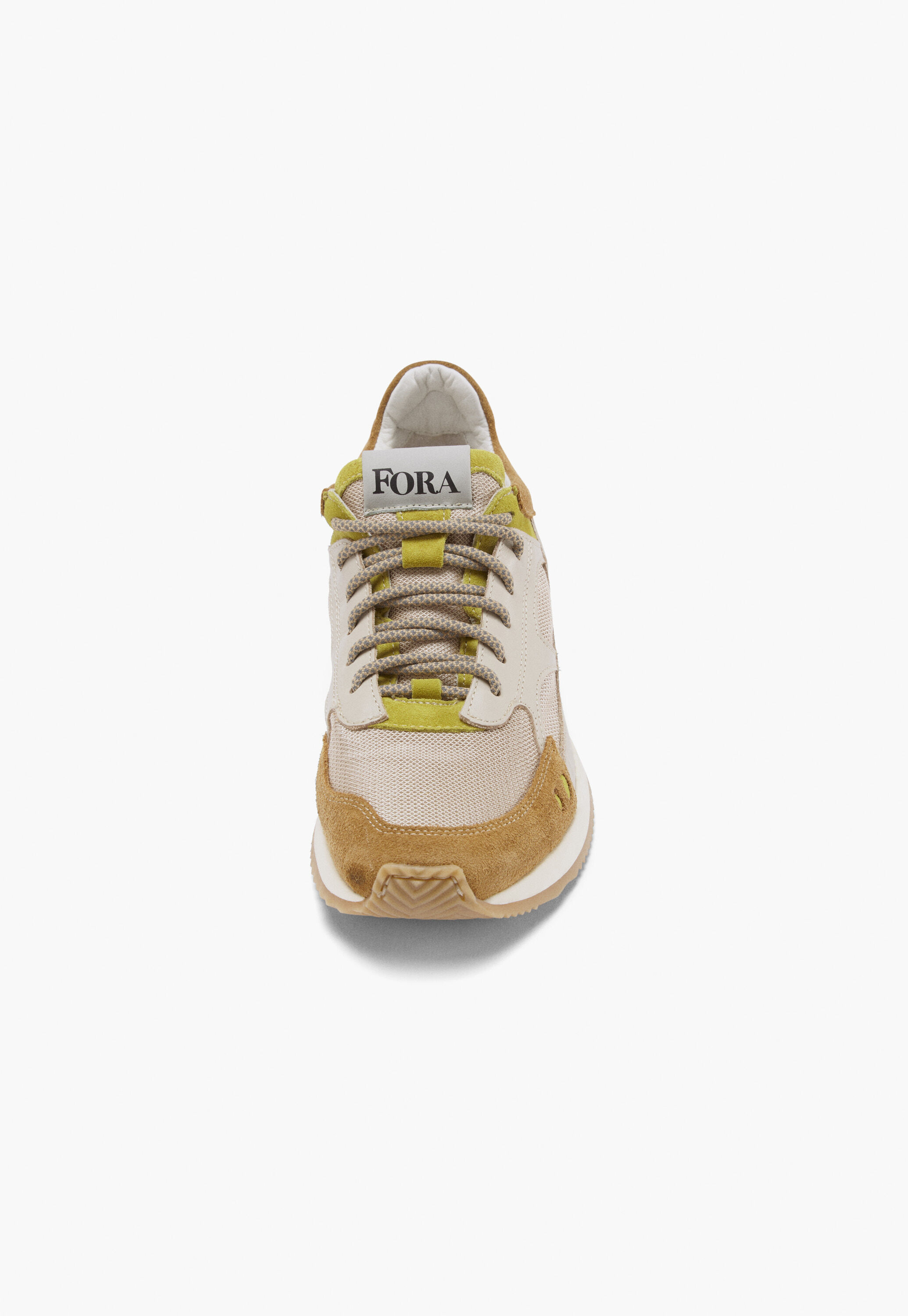 Trainers, Cognac ecru, large