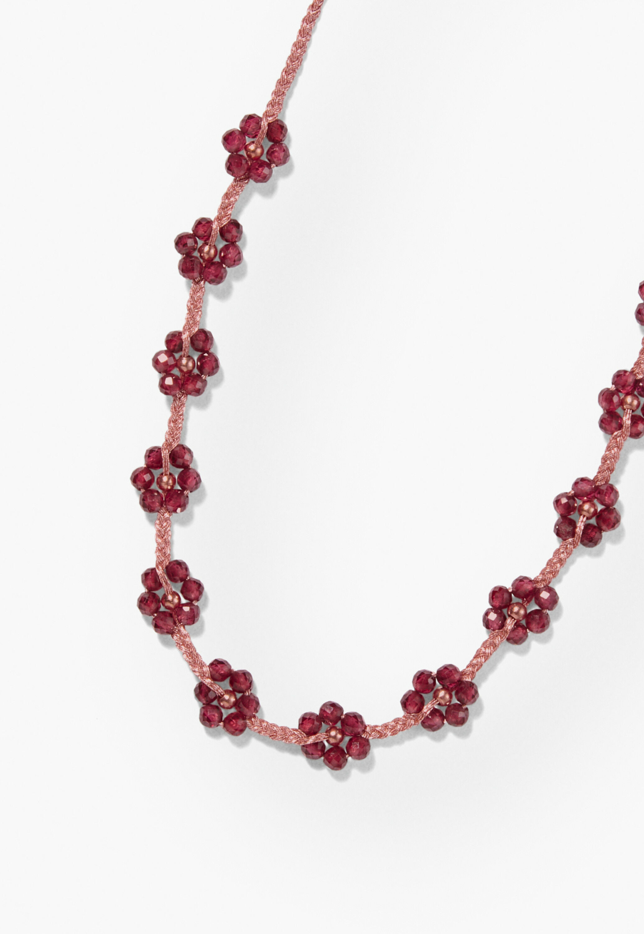 Beaded flower bracelet