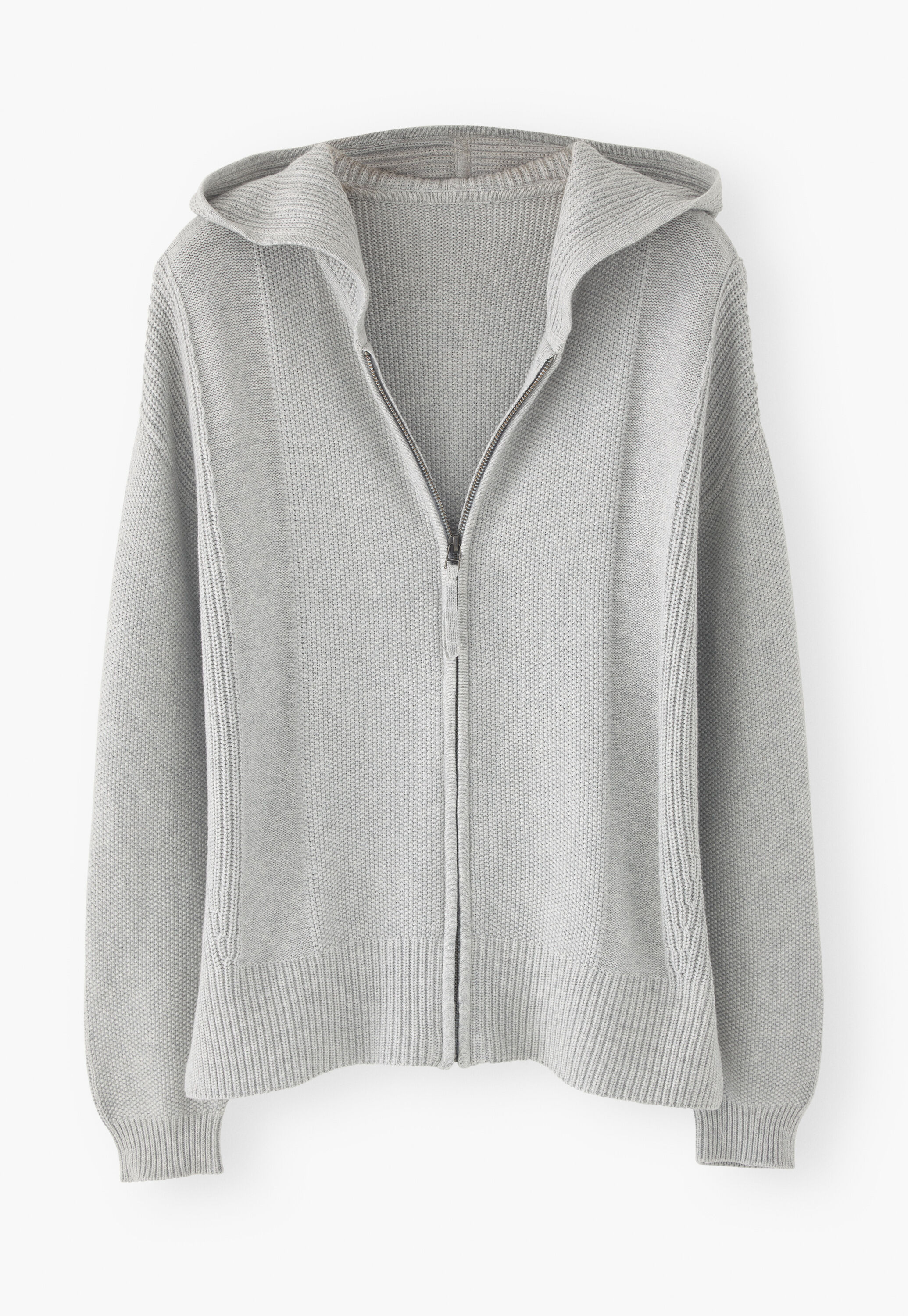 Knitted hoodie