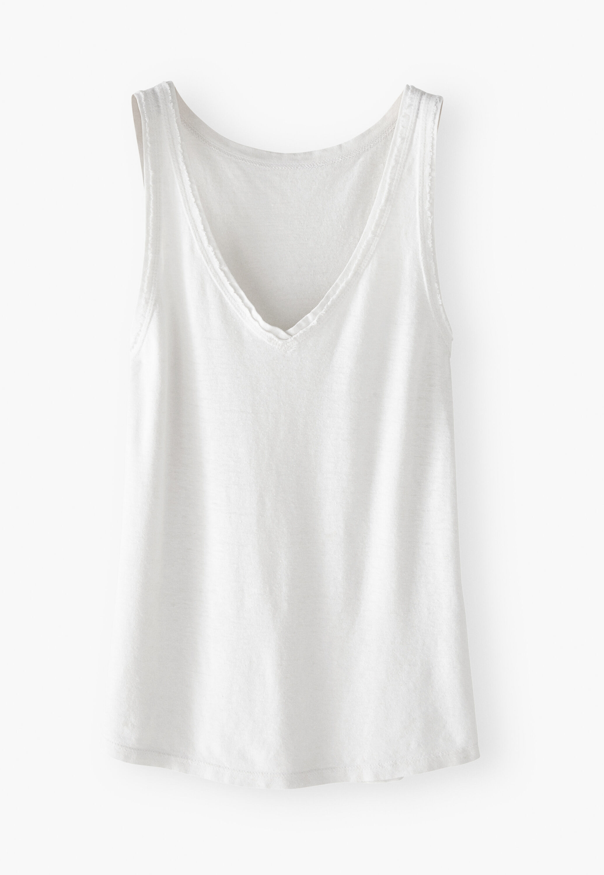V-neck jersey vest