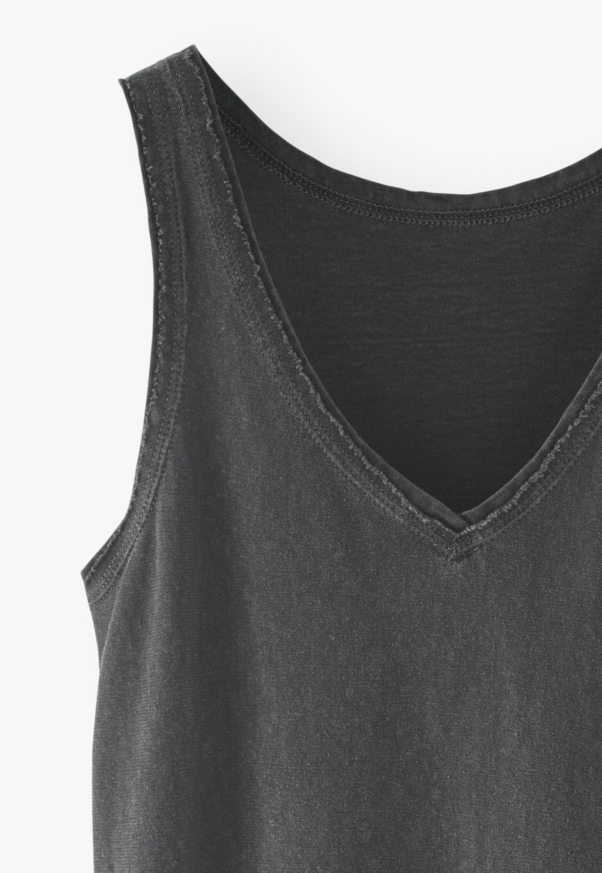 V-neck jersey vest
