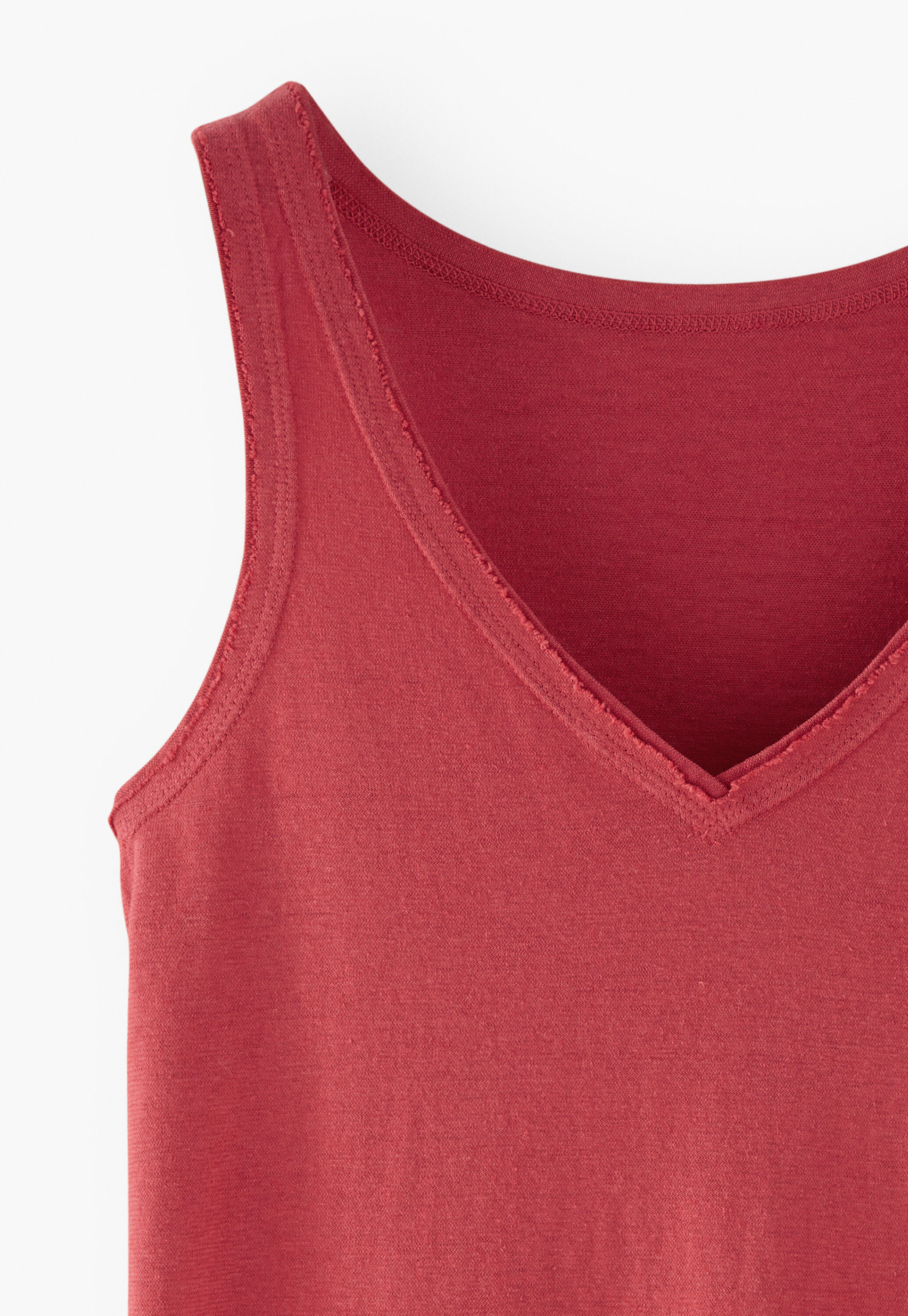 V-neck jersey vest