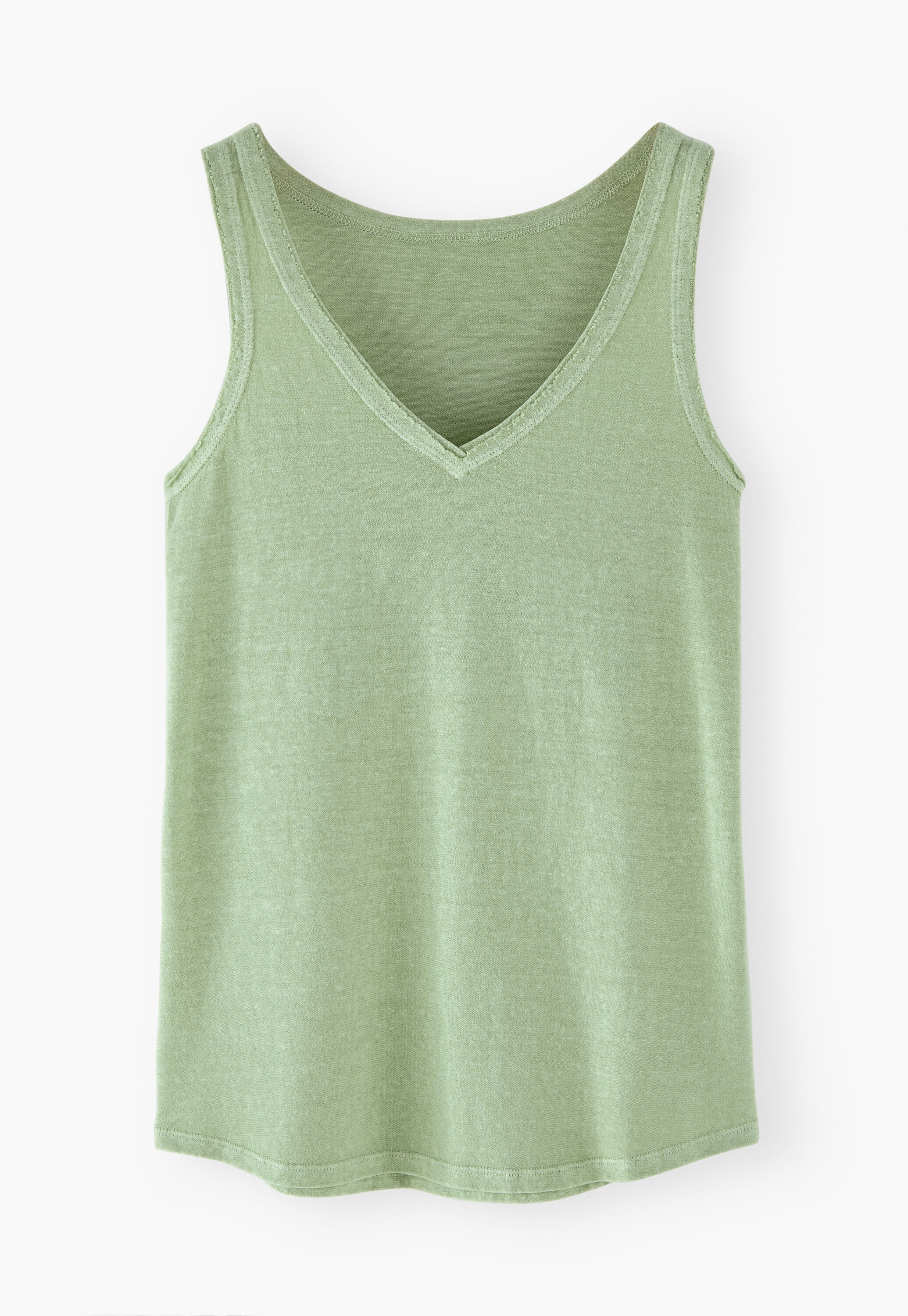 V-neck jersey vest