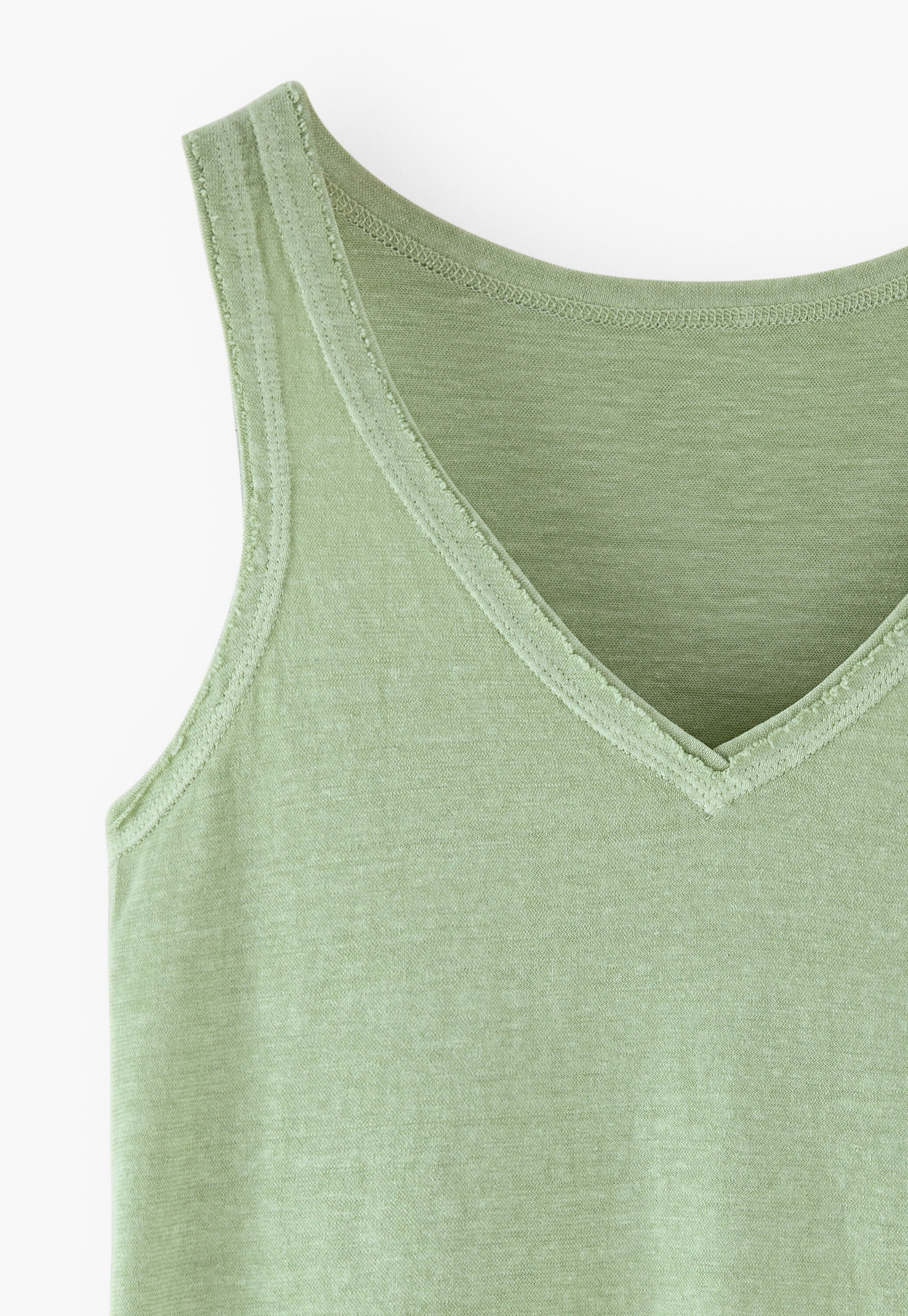 V-neck jersey vest