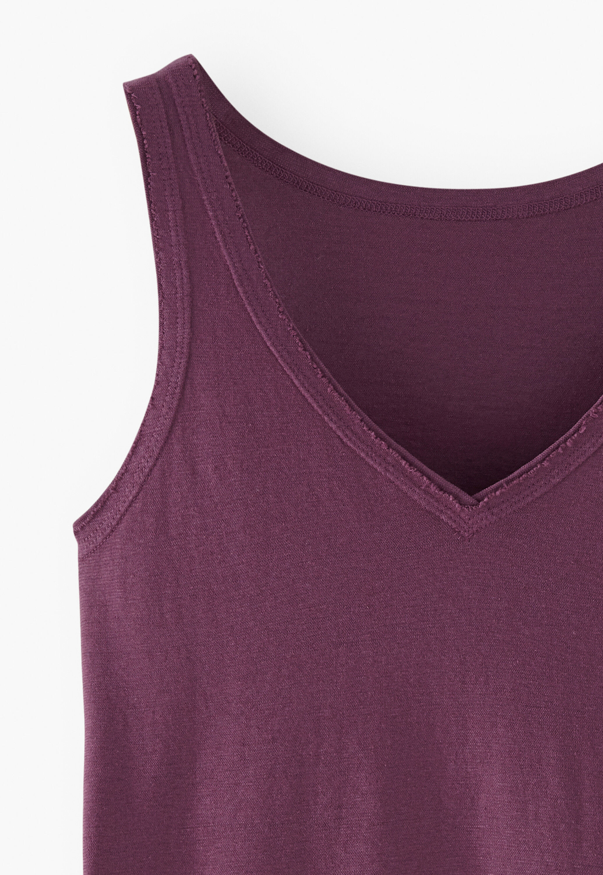 V-neck jersey vest