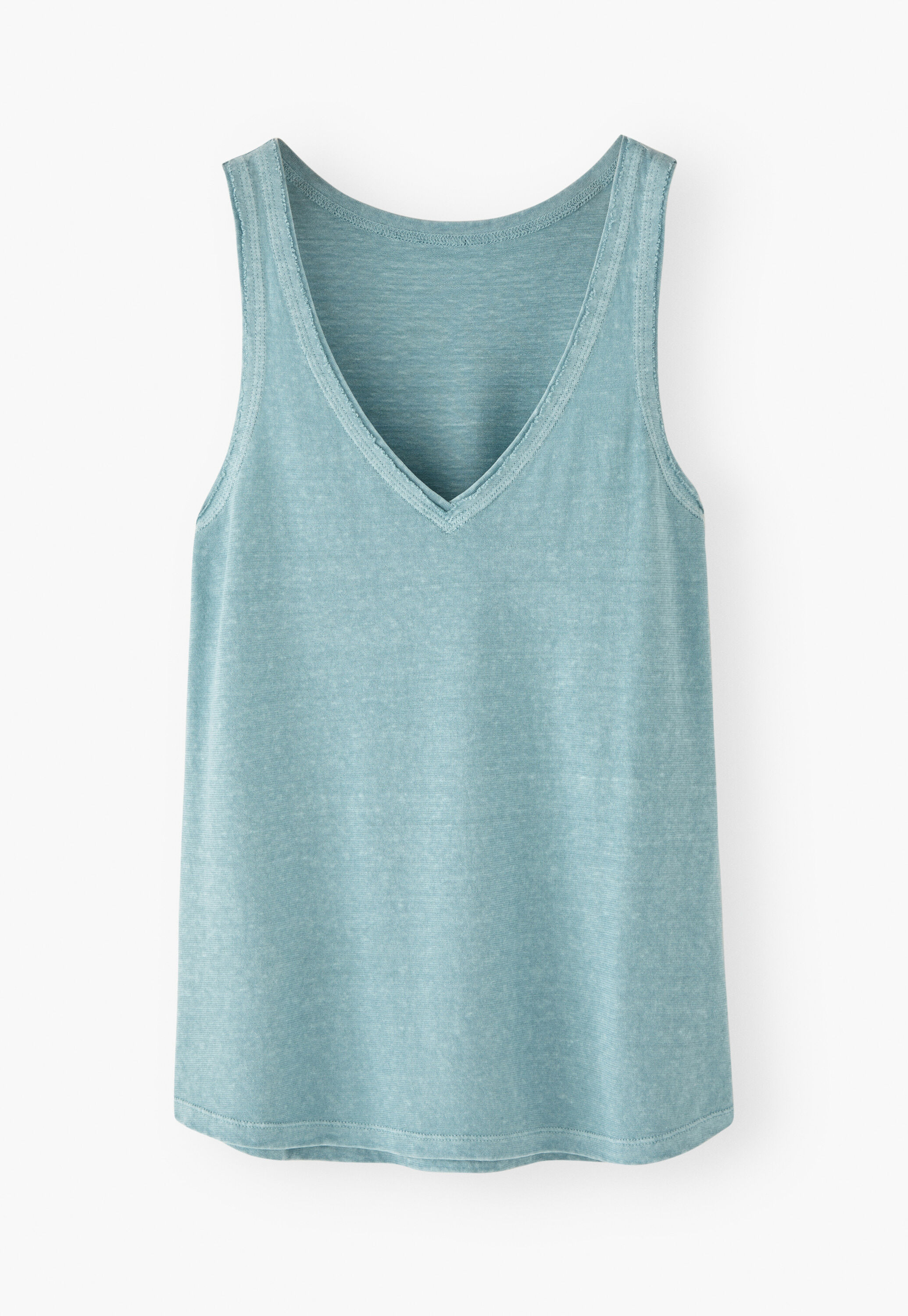V-neck jersey vest