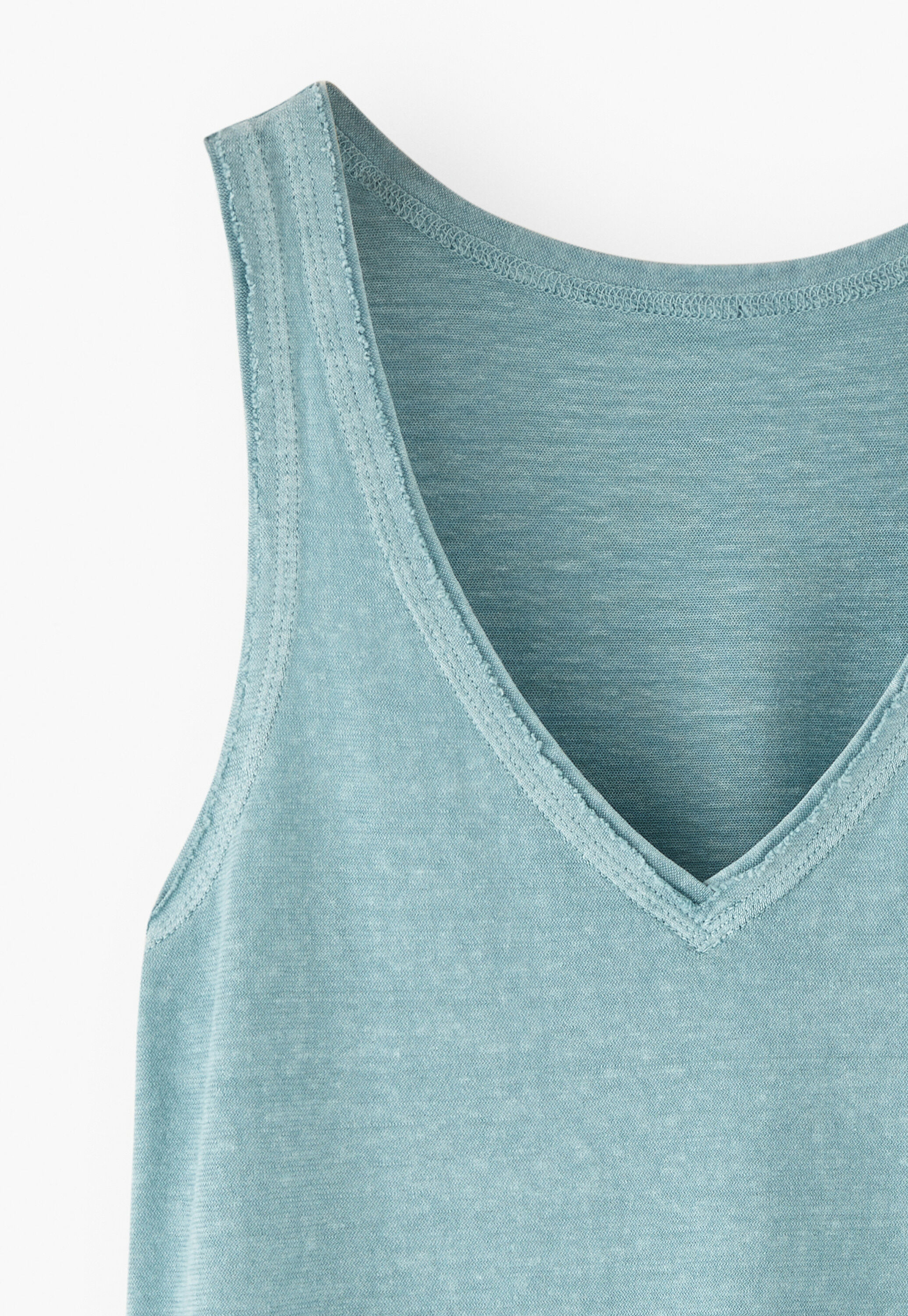 V-neck jersey vest