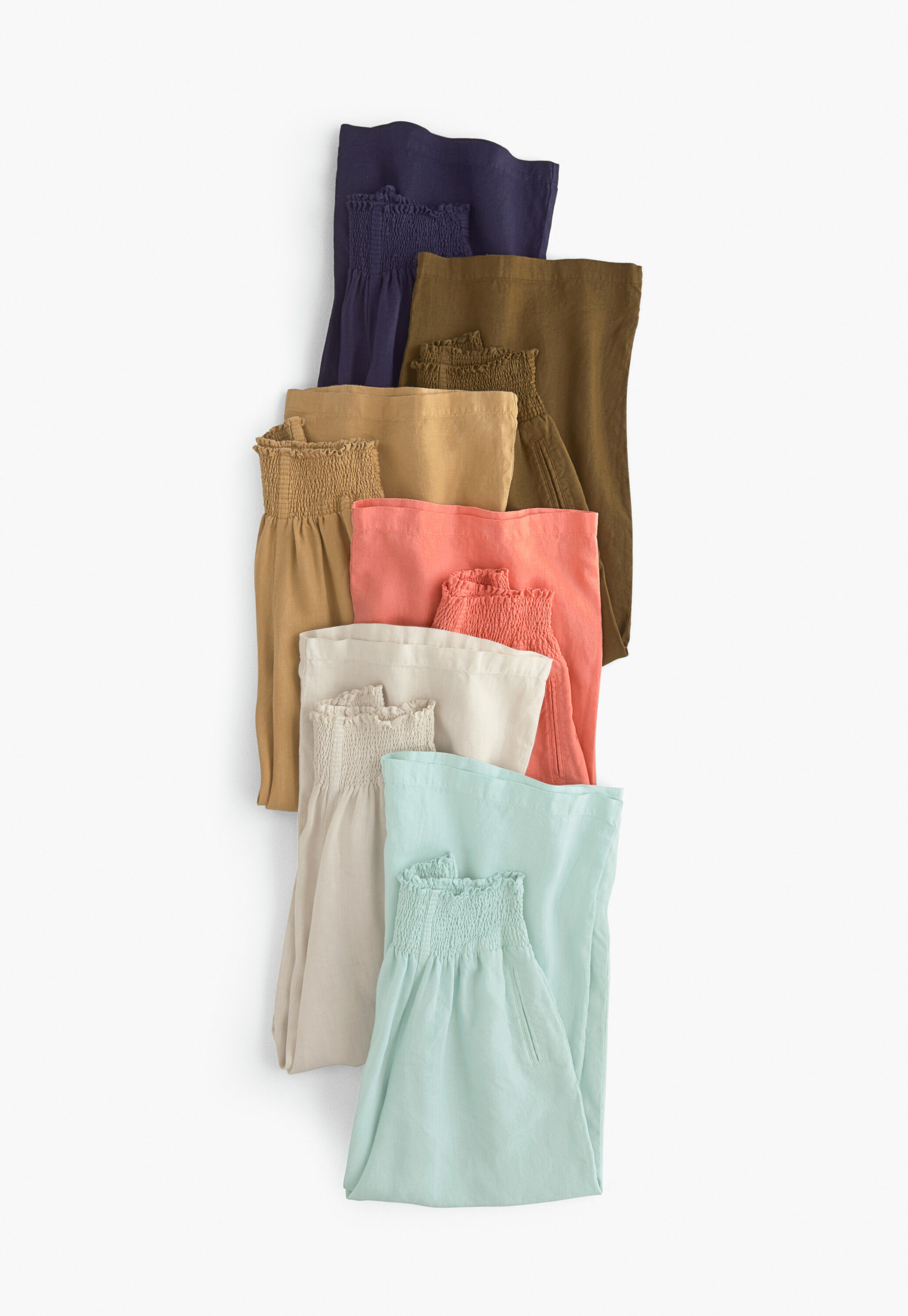 Wide-leg cord trousers