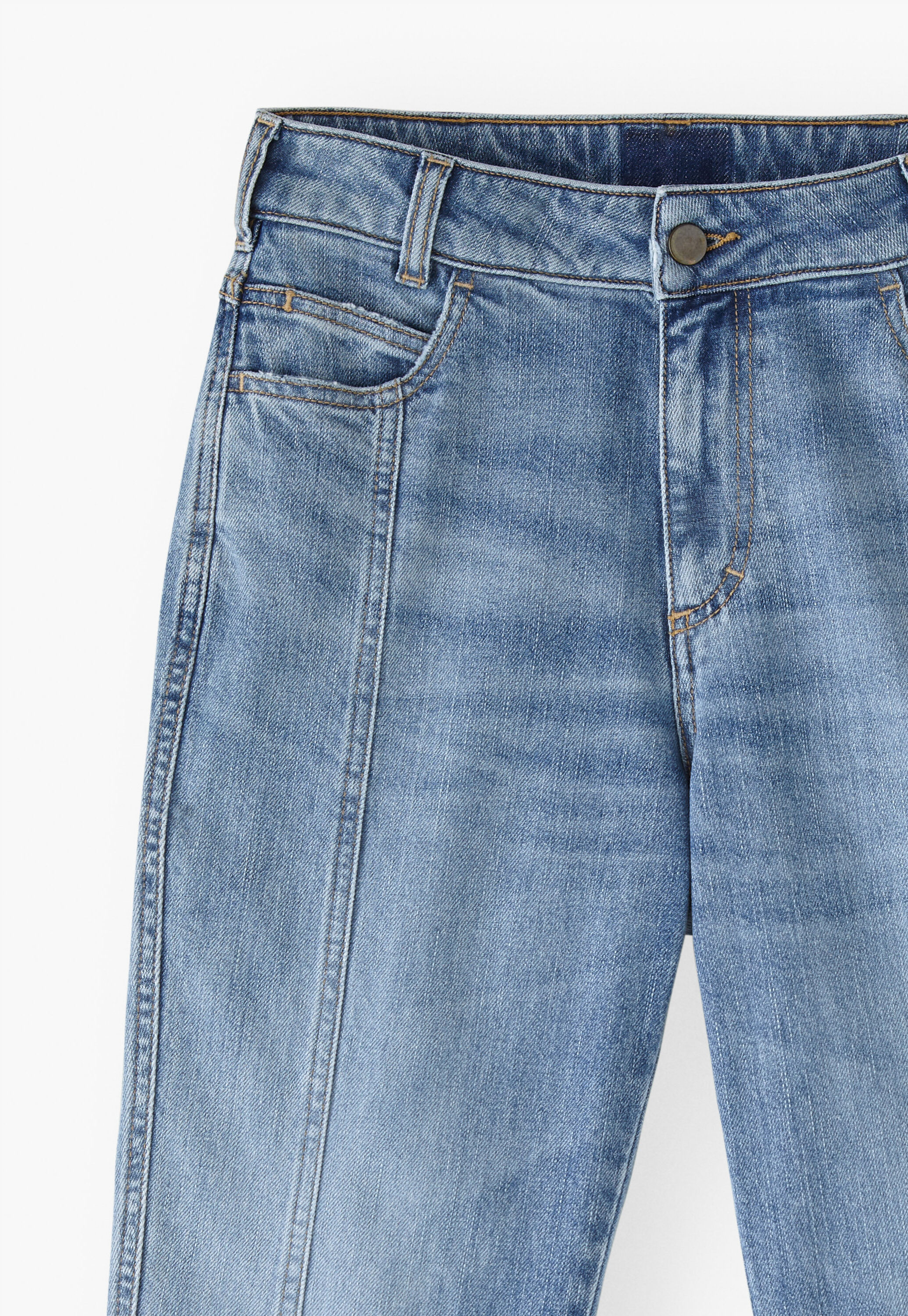 Straight cropped jeans