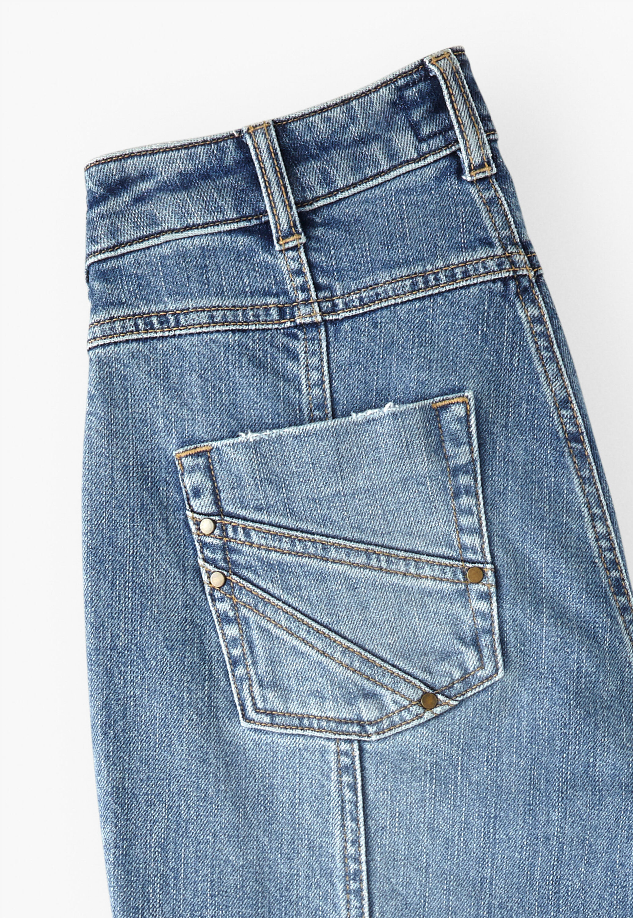 Straight cropped jeans