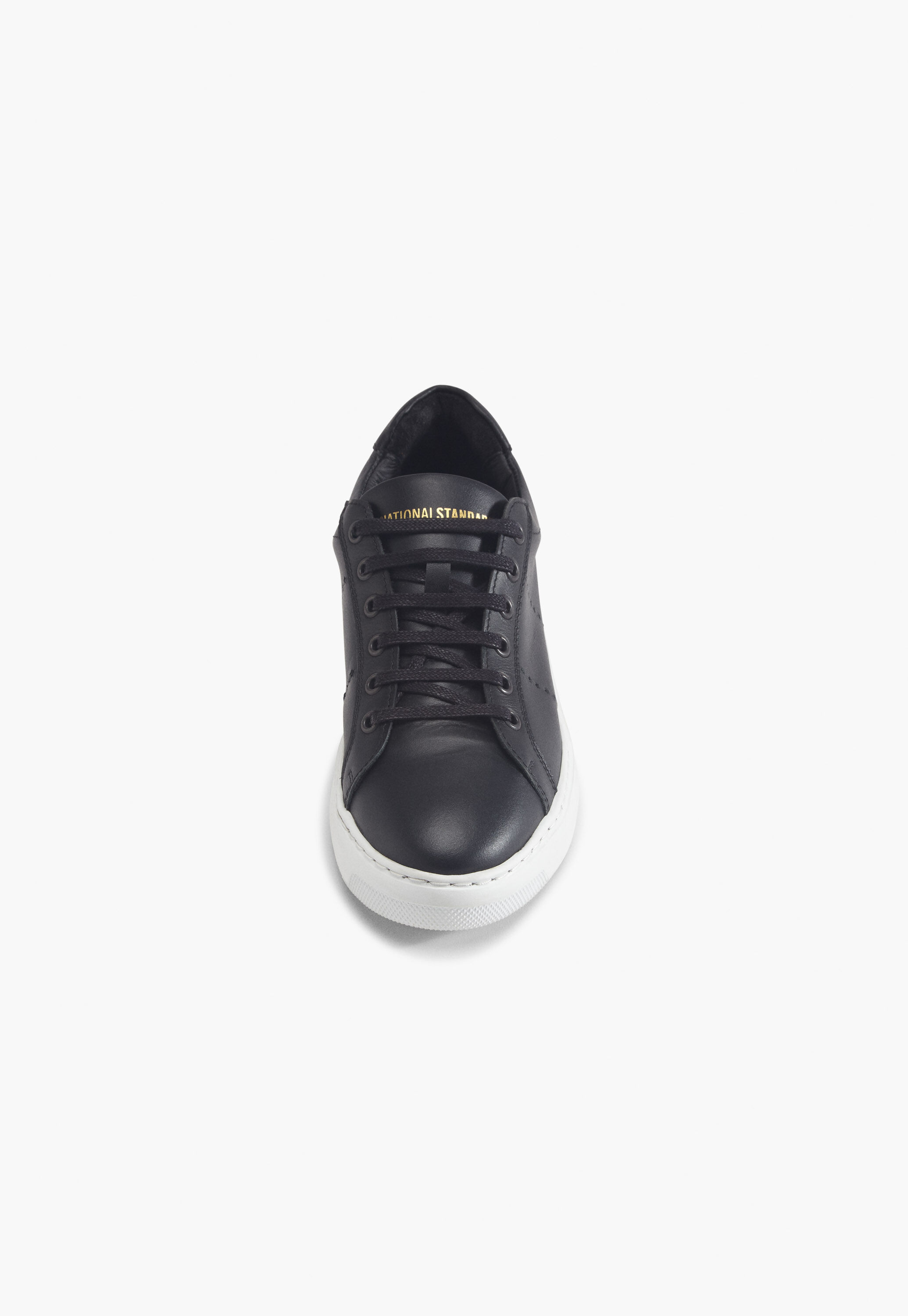Lace-up trainers, Black, large