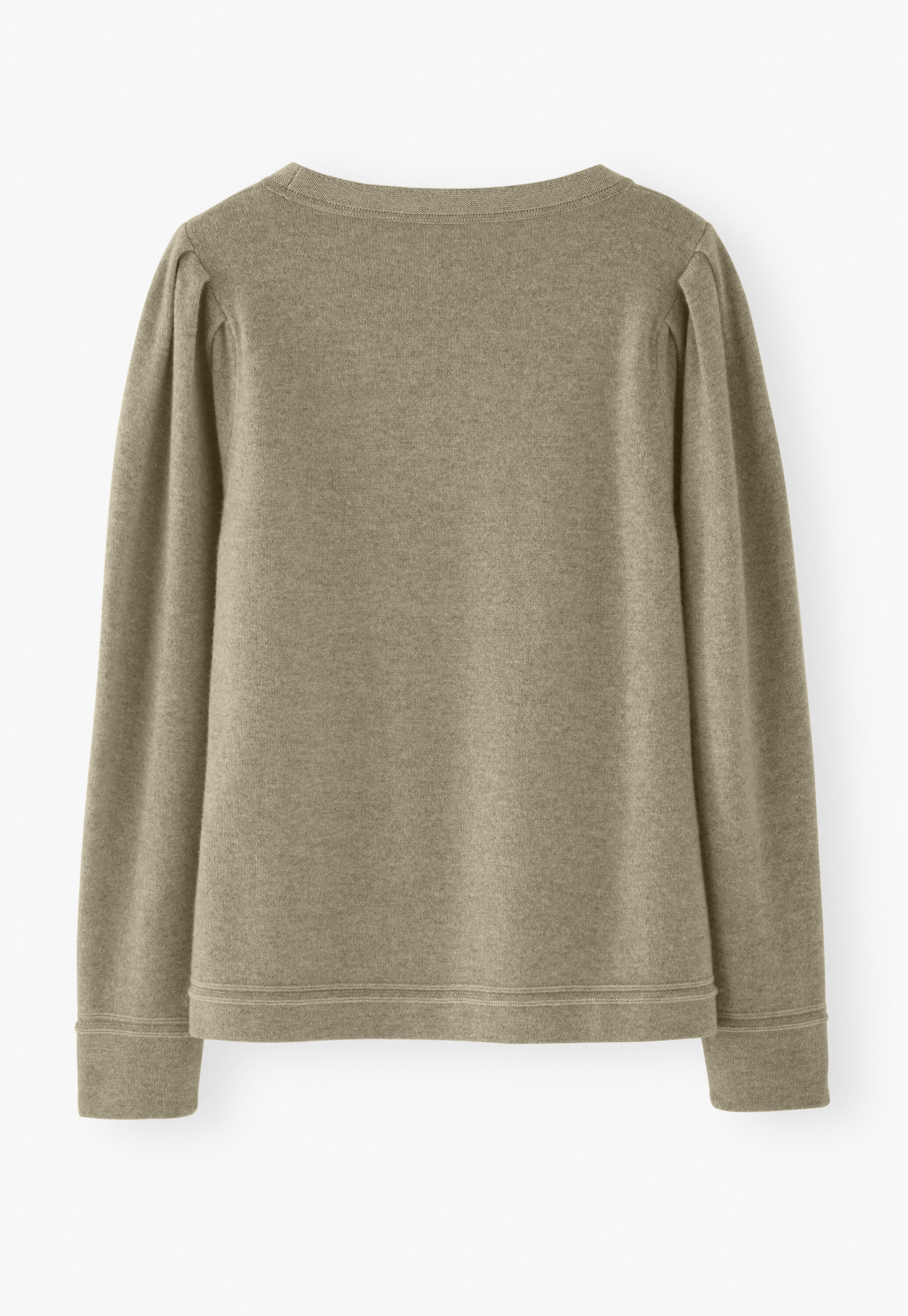 Puff-sleeve sweater