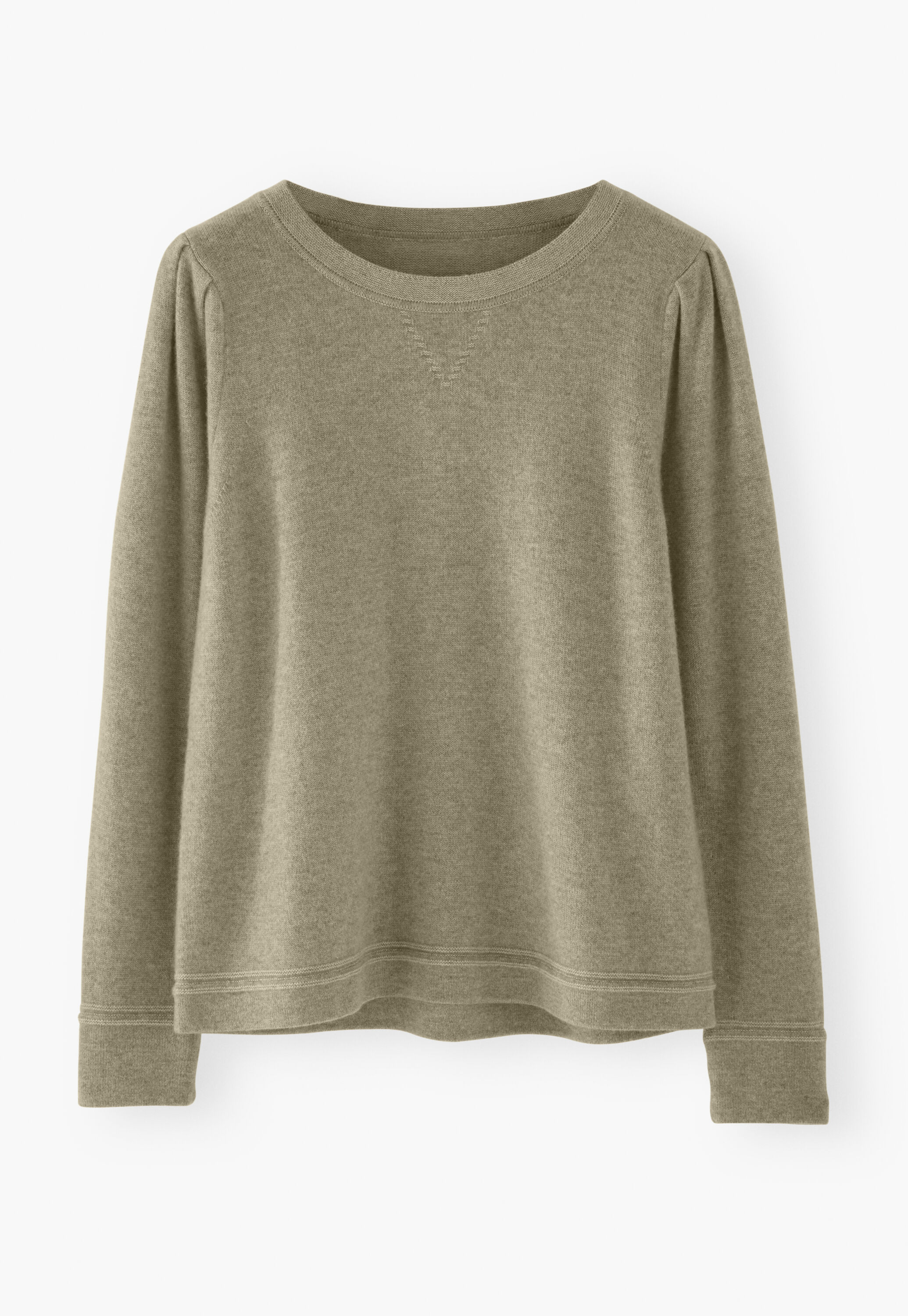 Puff-sleeve sweater