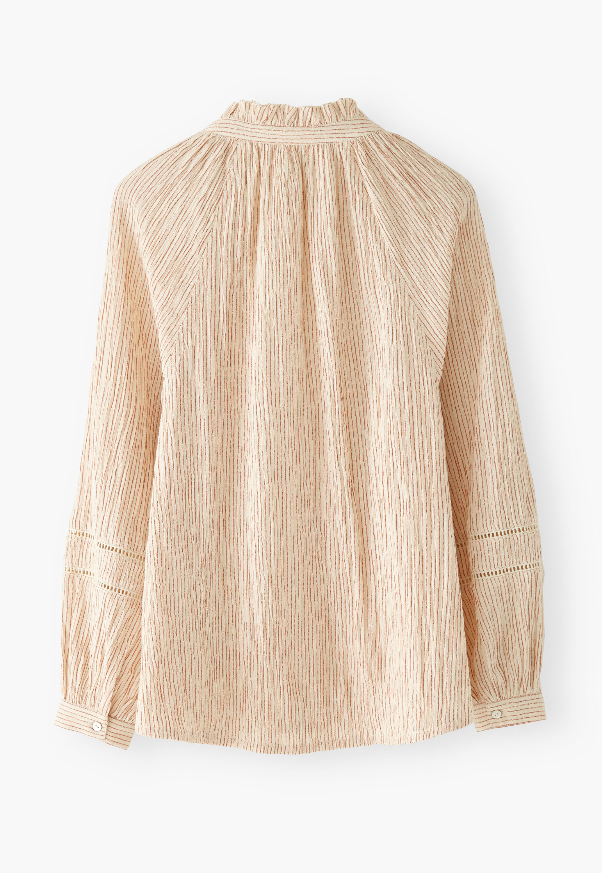 Frill-neck blouse
