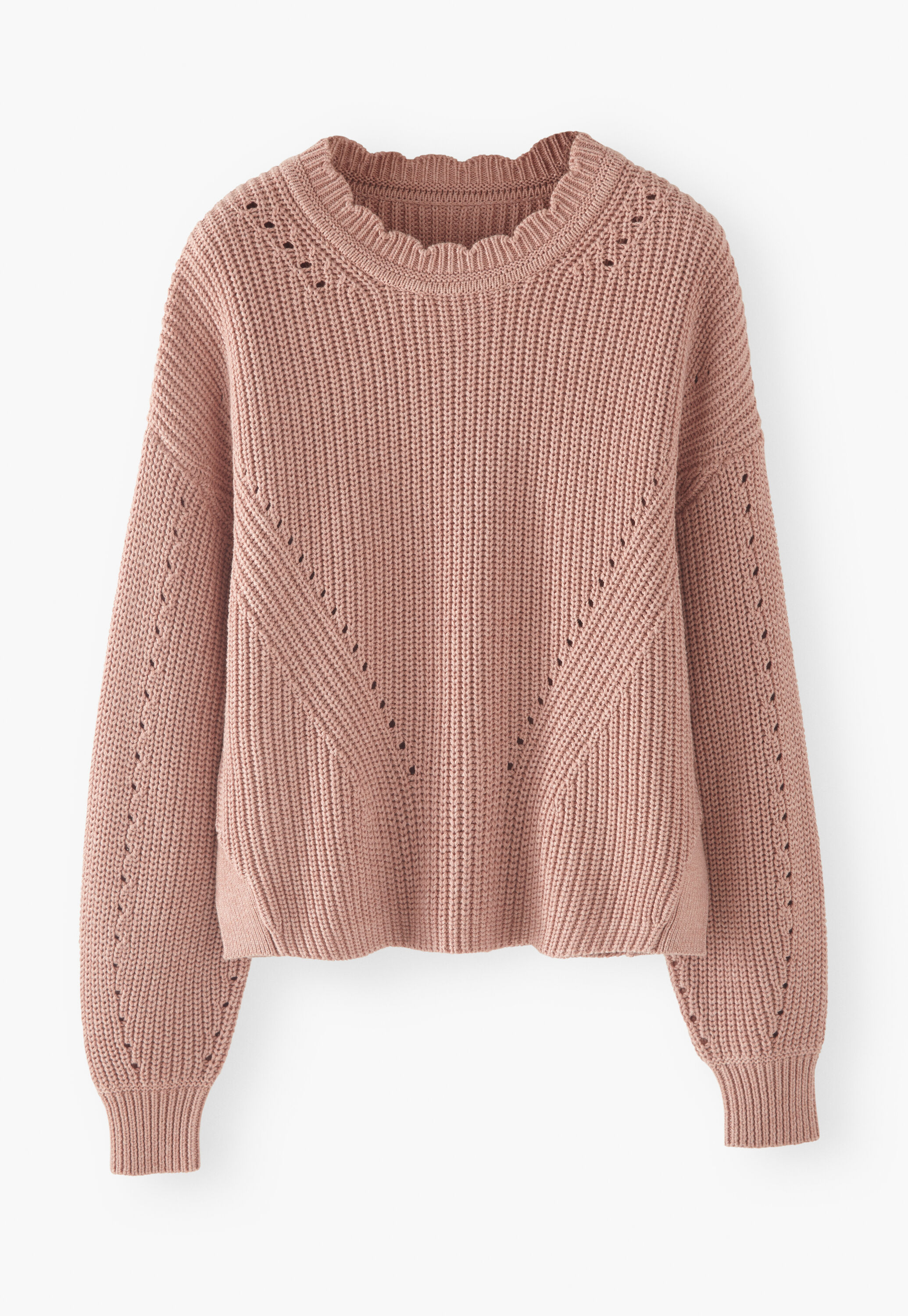 Rib-stitch sweater