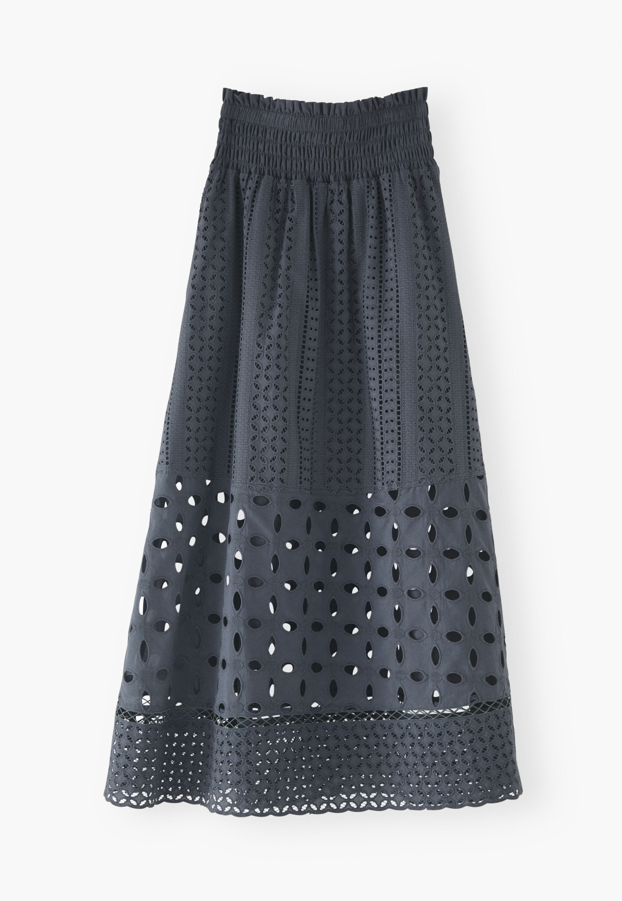 Broderie A-line skirt