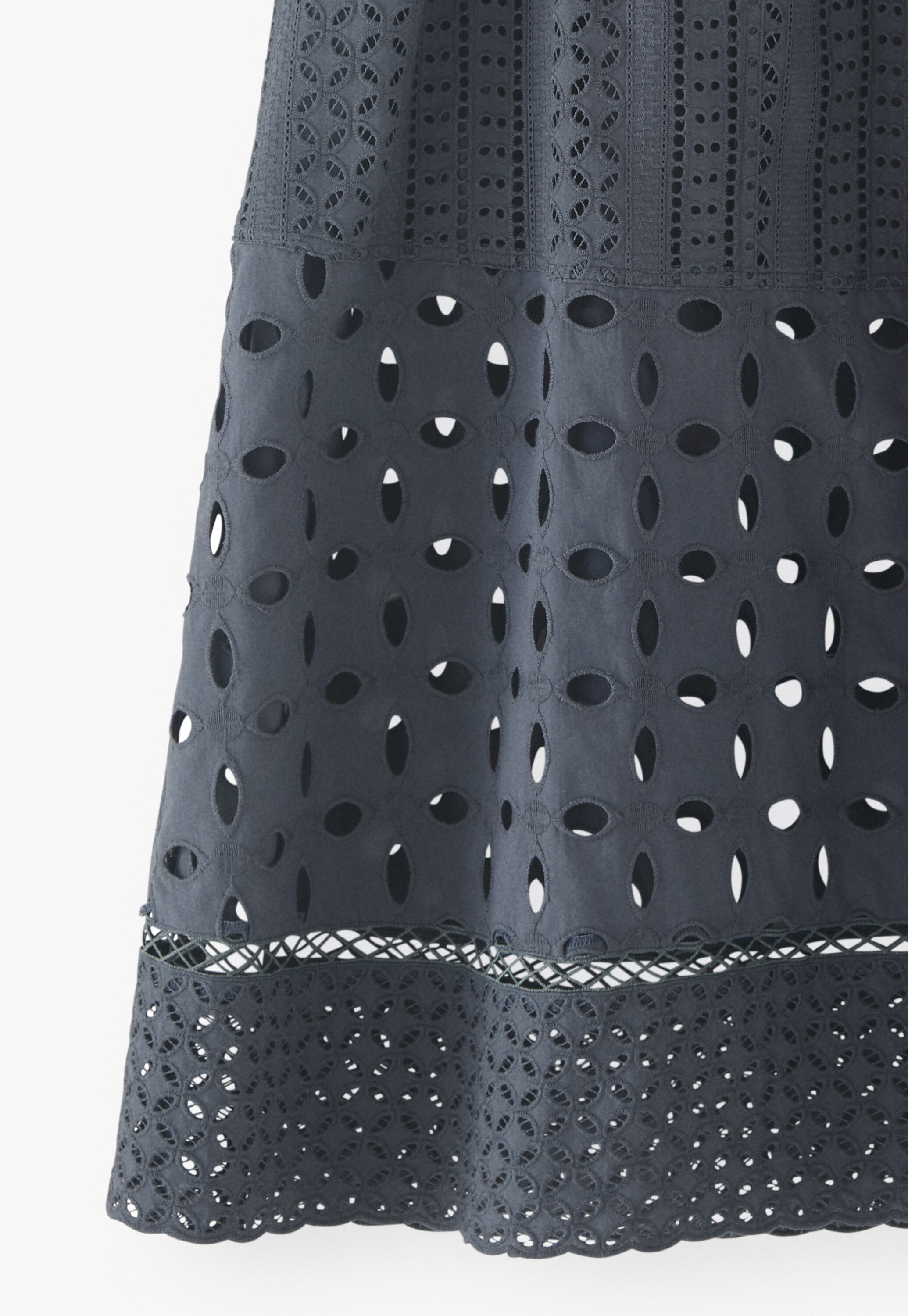 Broderie A-line skirt